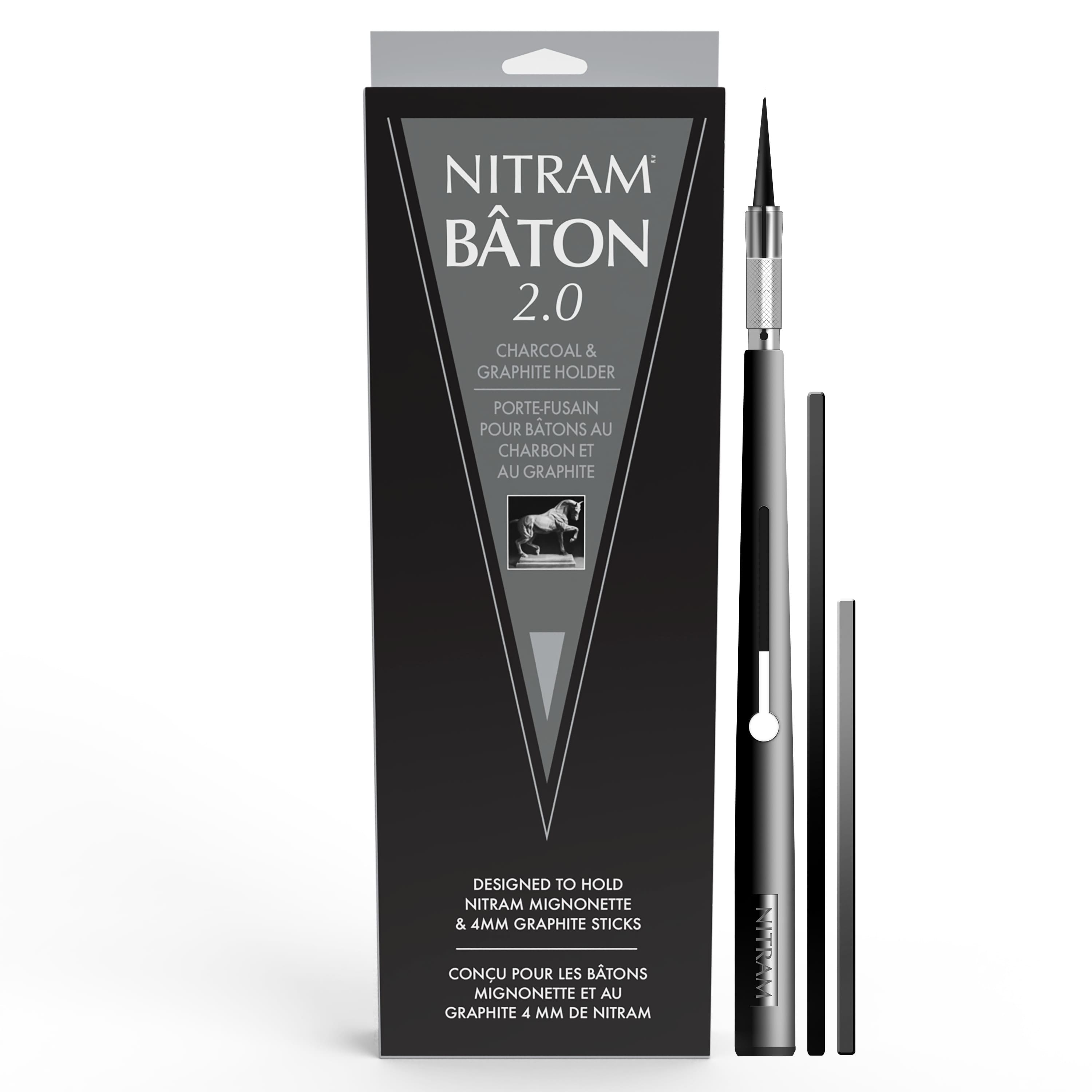 Nitram&#x2122; Baton 2.0 Charcoal &#x26; Graphite Holder Set