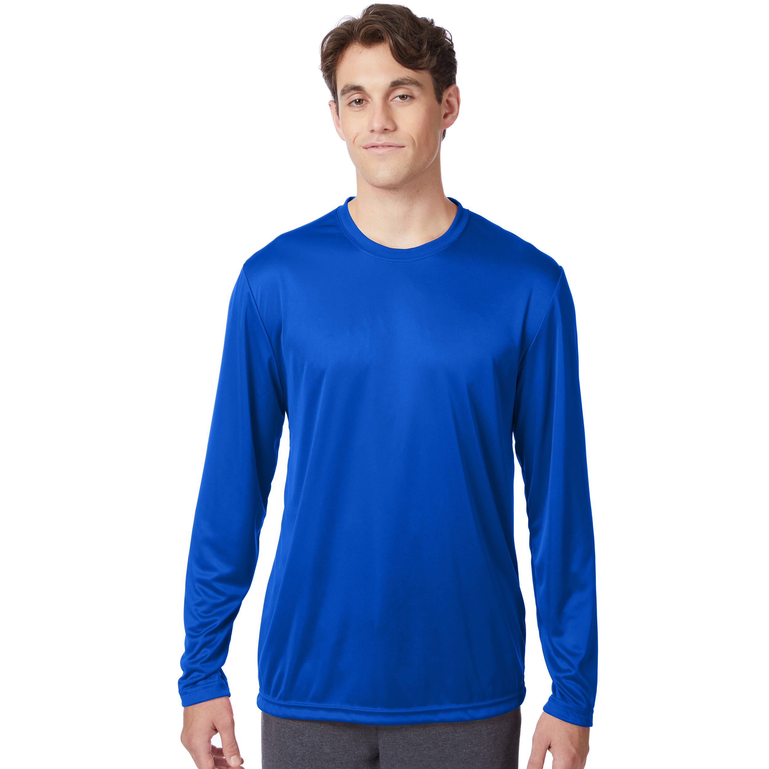 Hanes Sport Cool DRI Long Sleeve Men&#x27;s Performance T-Shirt