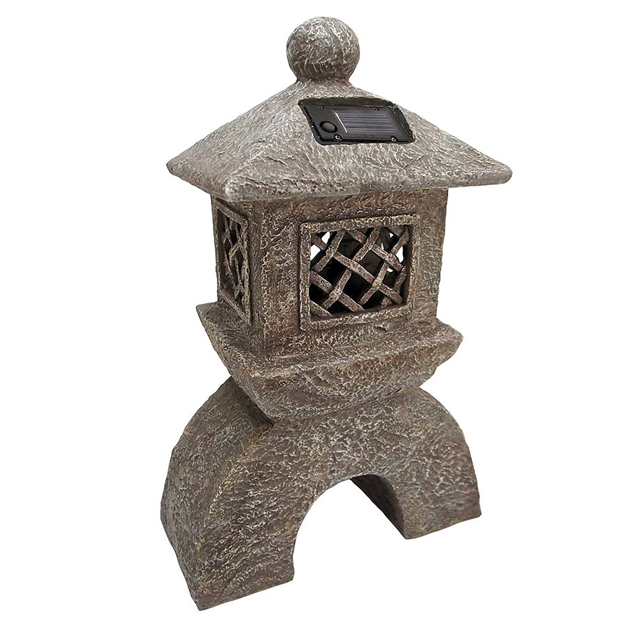 Design Toscano 16.5&#x22; Japanese Pagoda Illuminated Lantern Statue