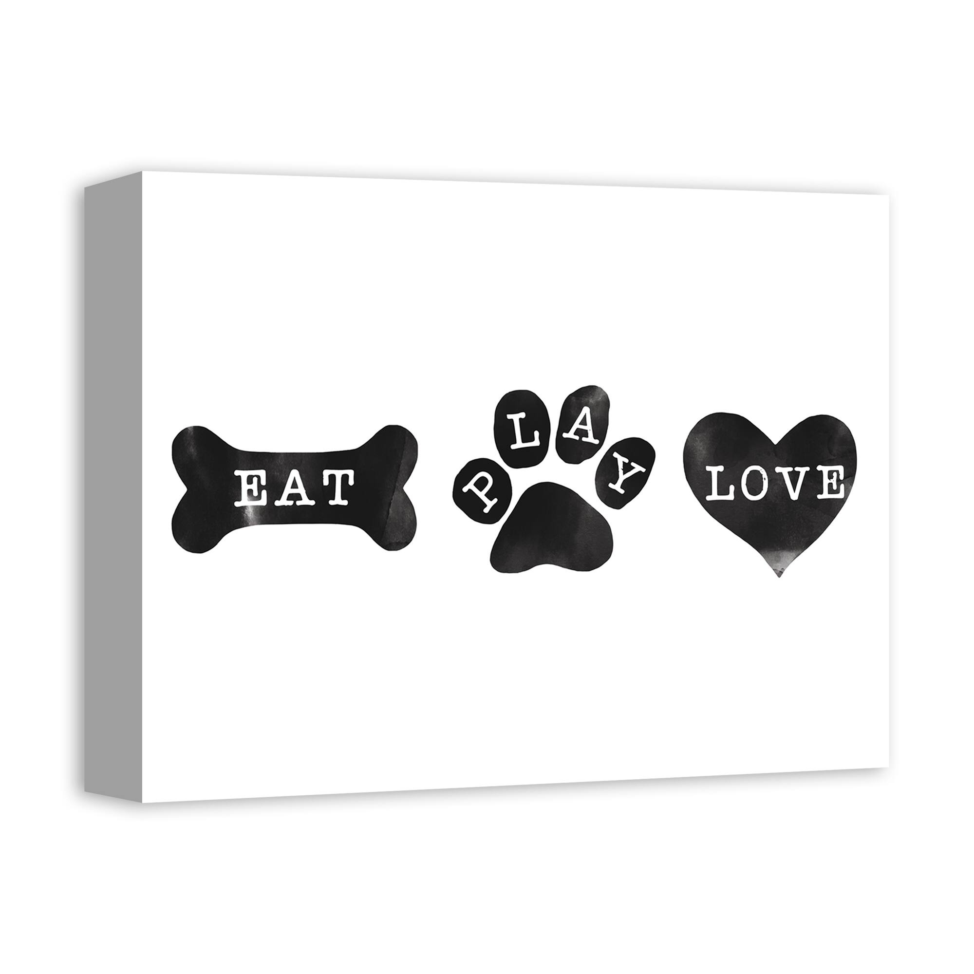 Eat Play Love Canvas Wall Art