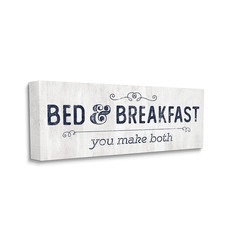 Stupell Industries Self-Serve Bed and Breakfast Rustic Home Sign Canvas Wall Art