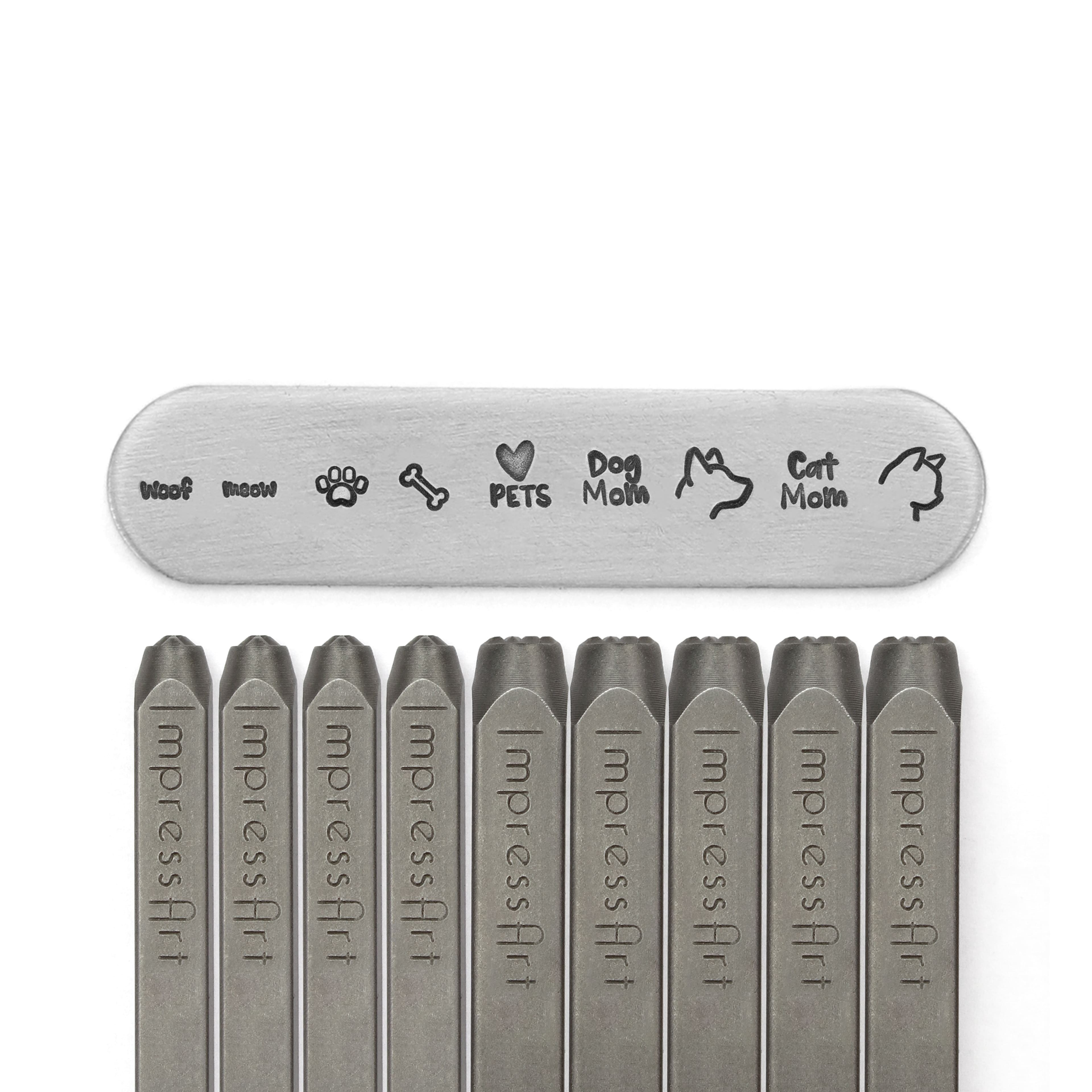 ImpressArt&#xAE; 4mm &#x26; 6mm Pets Metal Stamps Pack