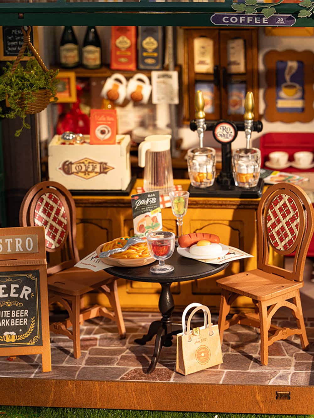 Rolife&#xAE; Tipsy Restaurant DIY Miniature House Kit