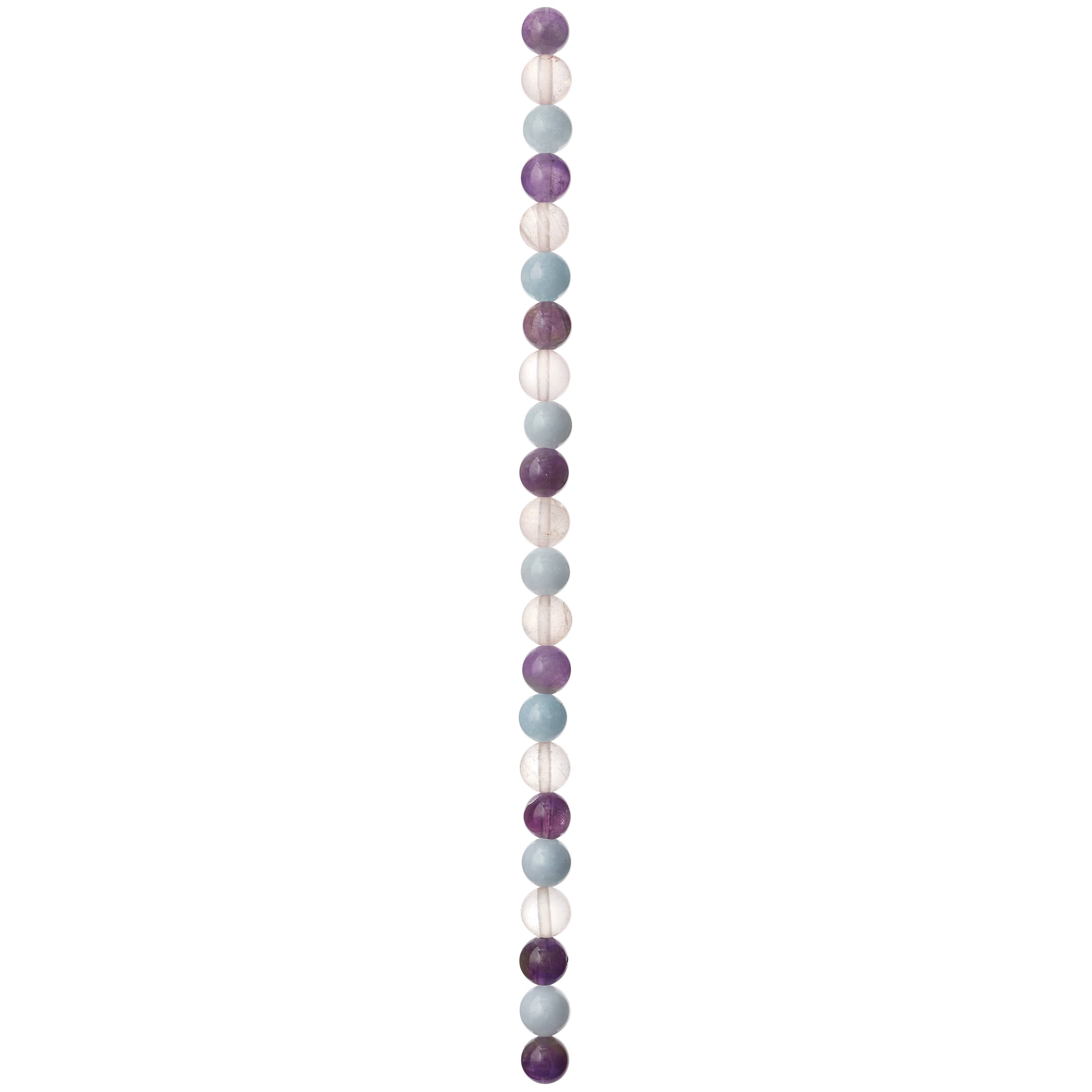 Pink, Lavender &#x26; Blue Mixed Round Beads by Bead Landing&#x2122;, 8mm