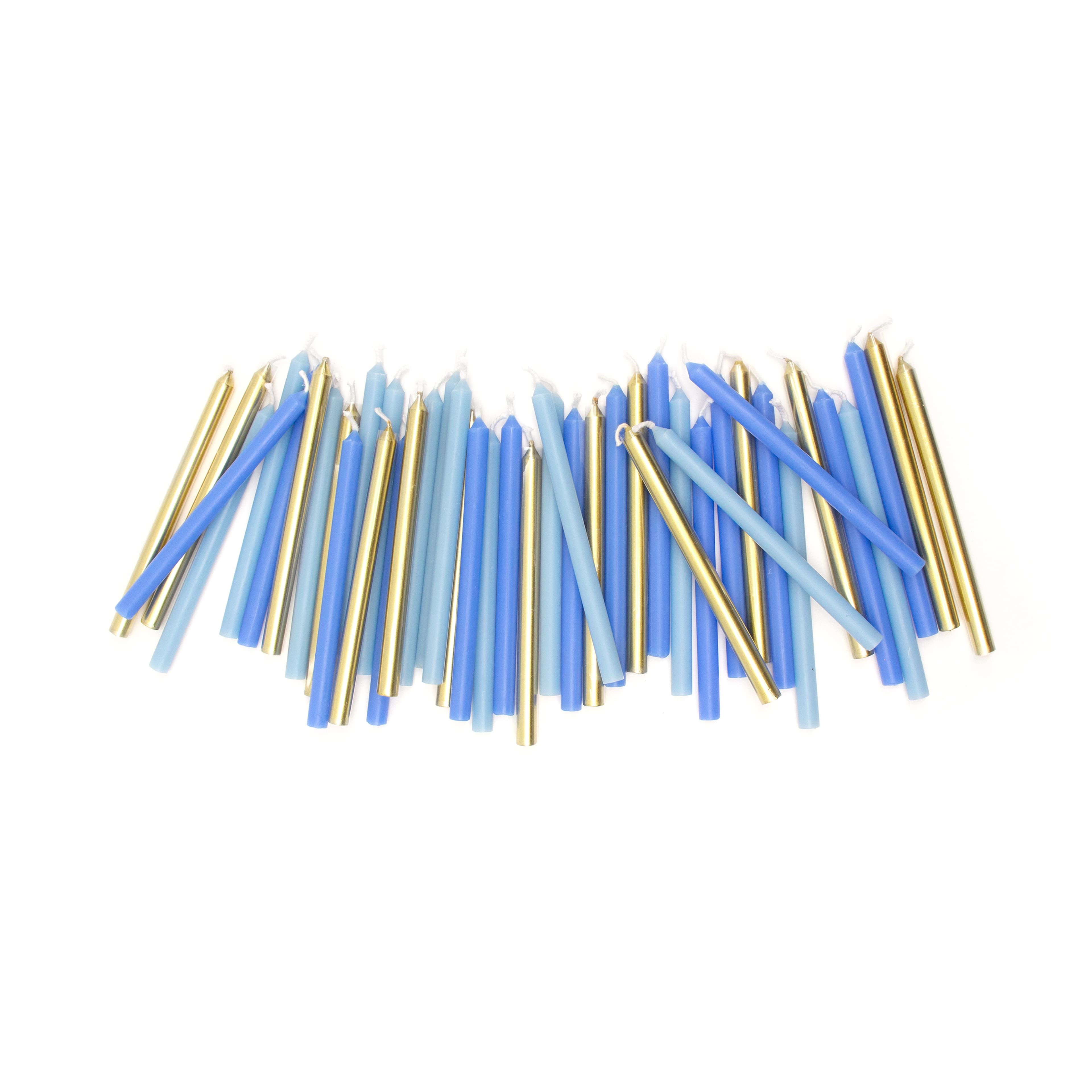 4.5&#x22; Gold &#x26; Blue Hanukkah Candles, 45ct. by Ashland&#xAE;