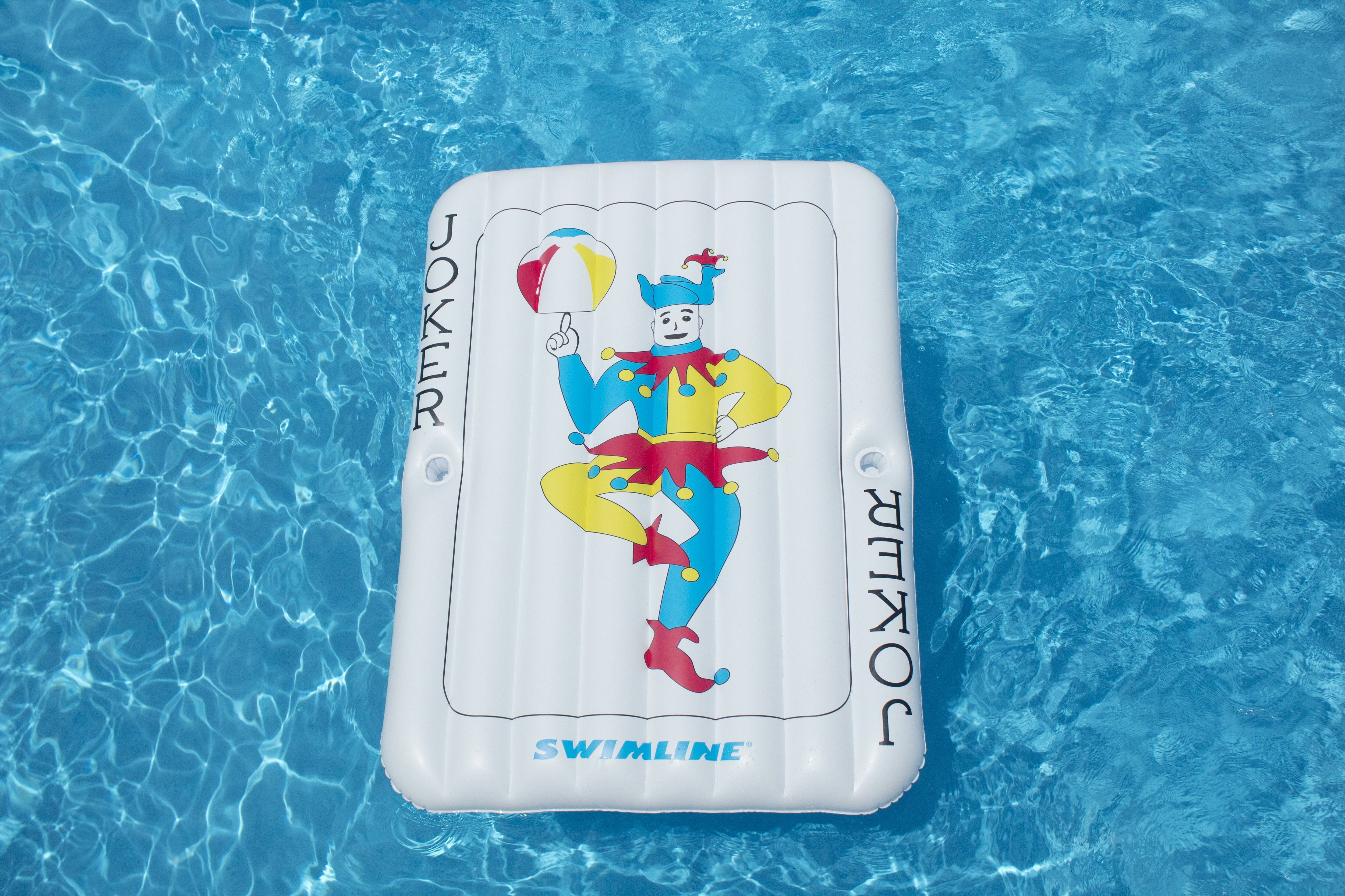 Swimline 6ft. Inflatable Joker Playing Card Pool Mattress