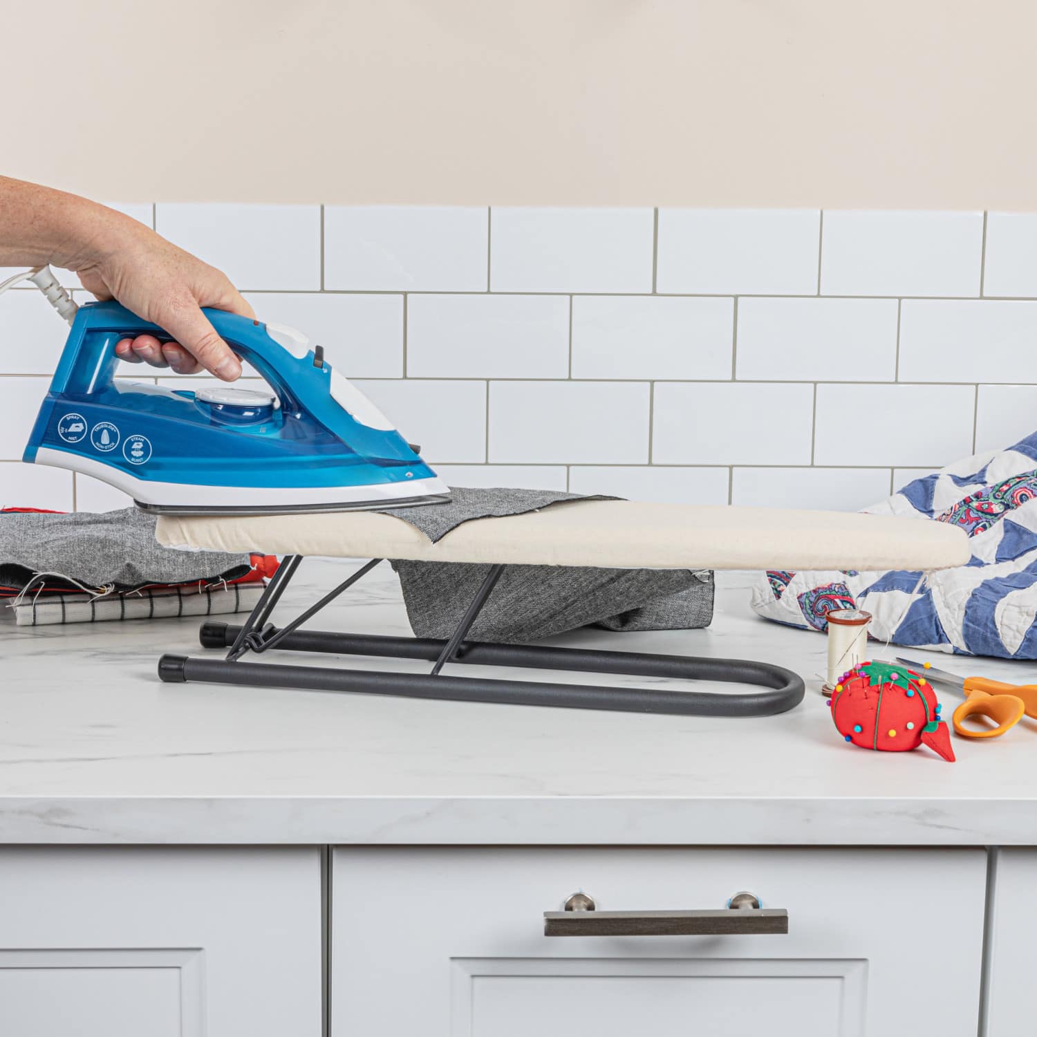 Household Essentials Matte Black Accessory Sleeve Ironing Board