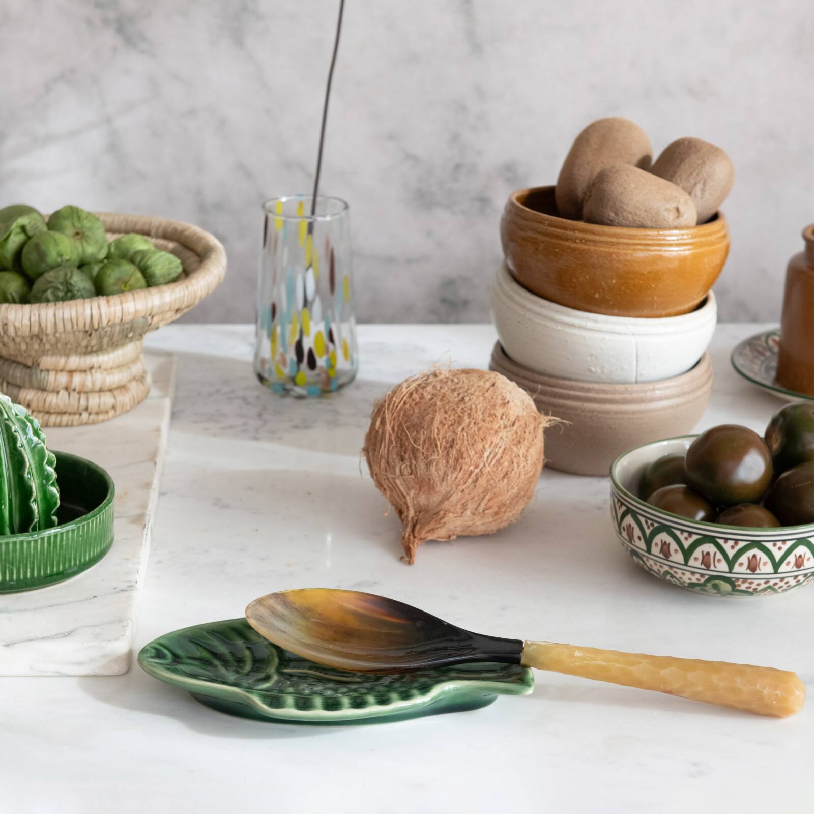Hello Honey&#xAE; 8.5&#x22; Maritime Fish Shape Stoneware Dish Set