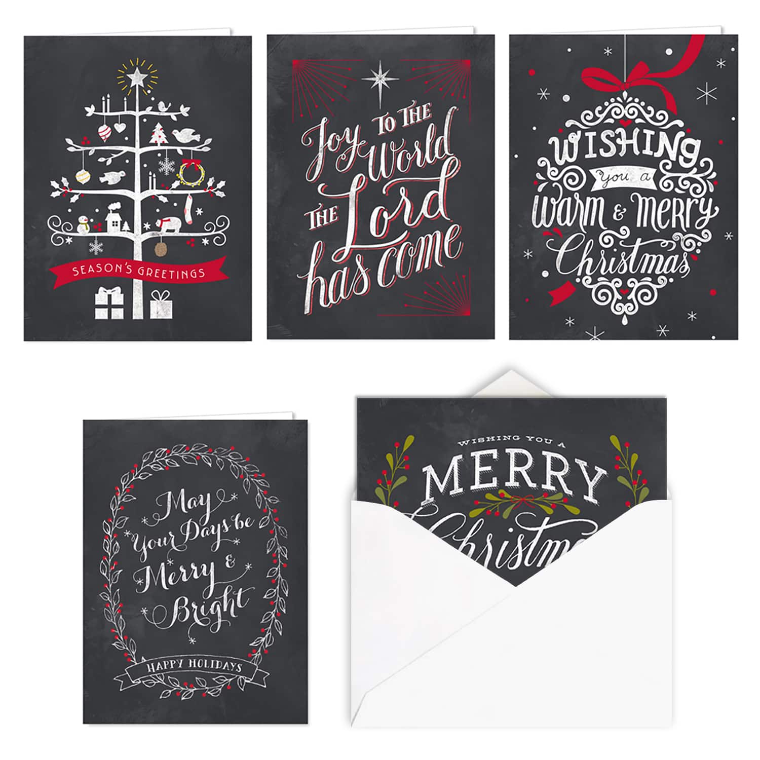 Hortense B. Hewitt Co. Christmas Chalkboard Holiday Cards