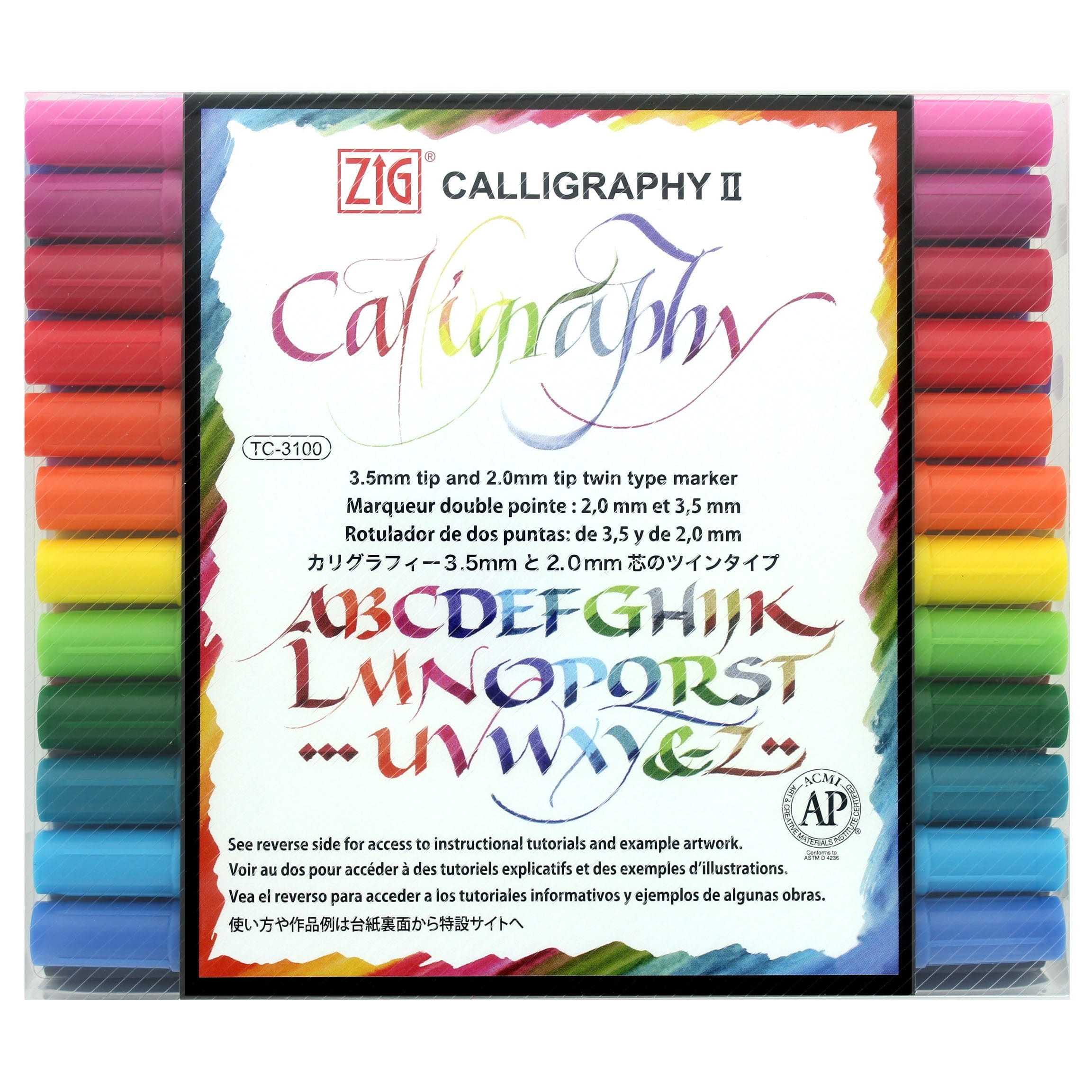 Zig Calligraphy Marker Set - Purple