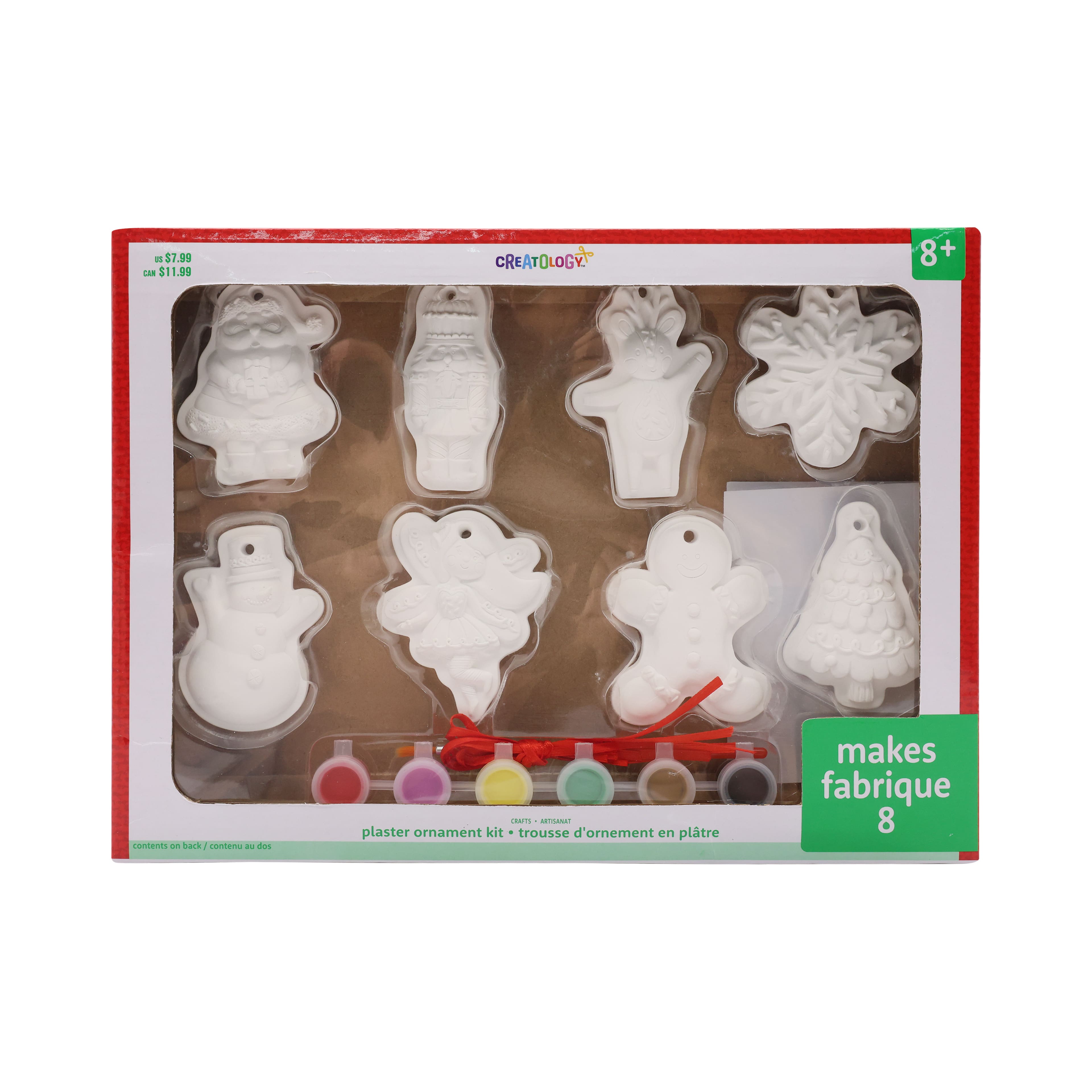 Christmas Character Flat Plaster Ornament Kit by Creatology&#x2122;