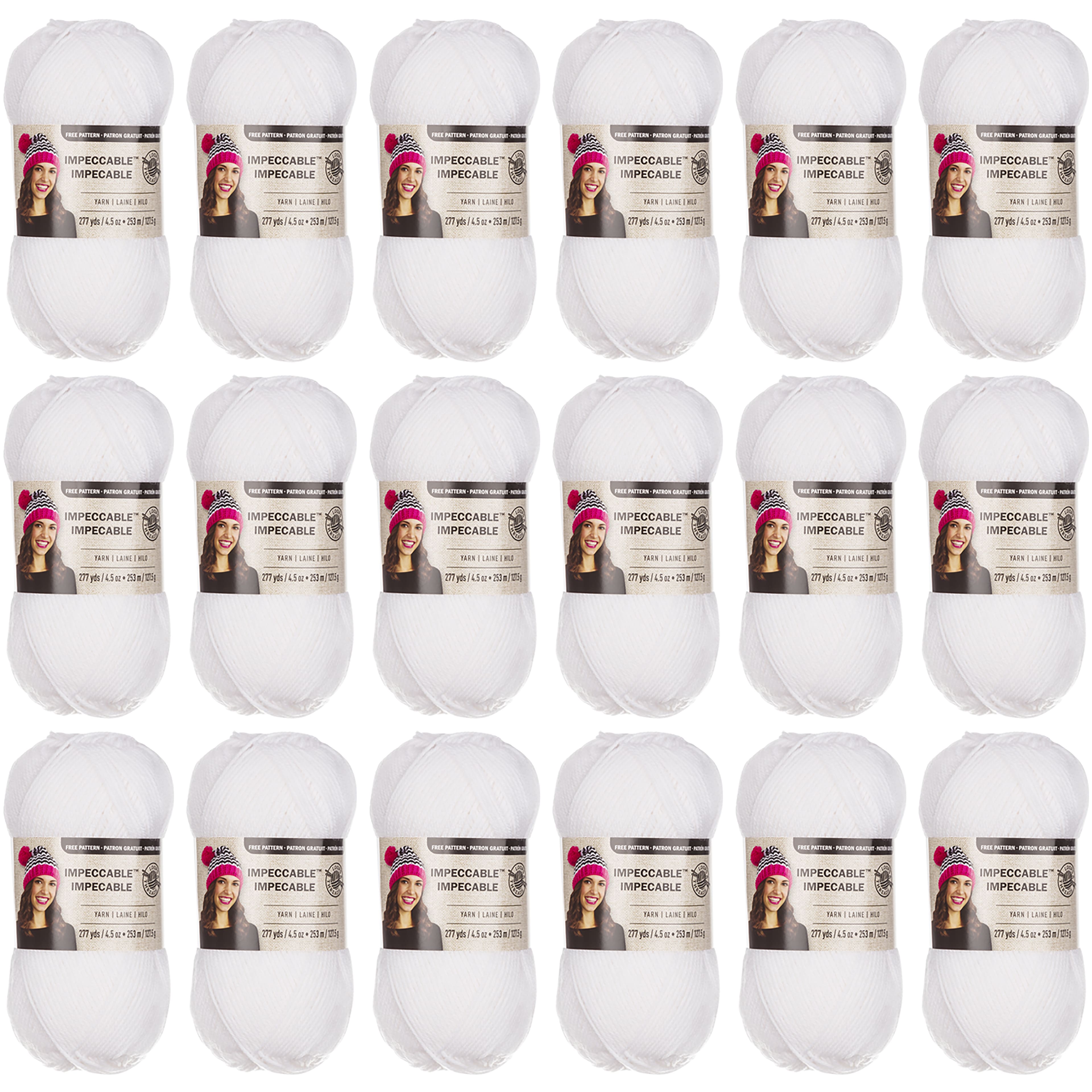 18 Pack: Impeccable® Solid Yarn by Loops & Threads®