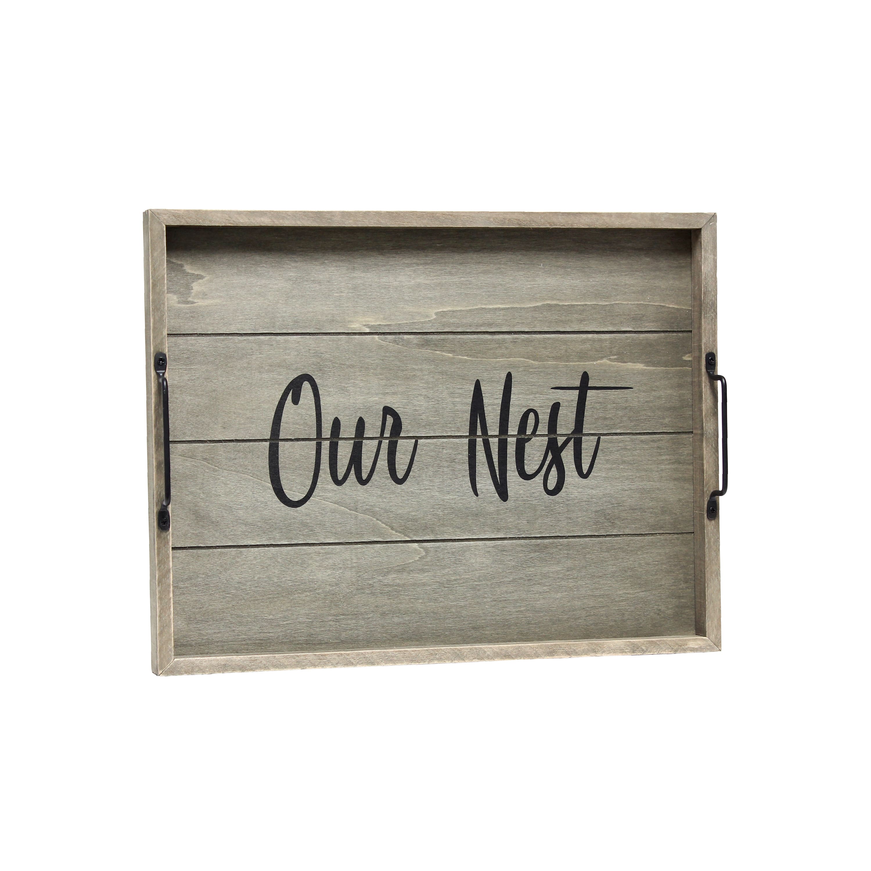Elegant Designs™ 15.5" Our Nest Serving Tray with Handles