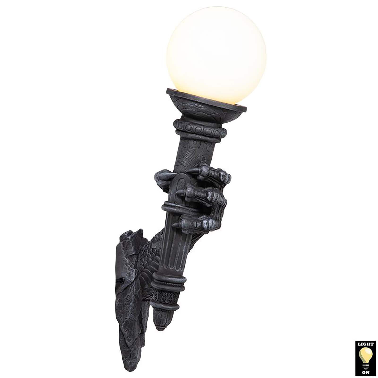 Design Toscano 2ft. Blackfriar&#x27;s Gate Wall Torchiere Lamp