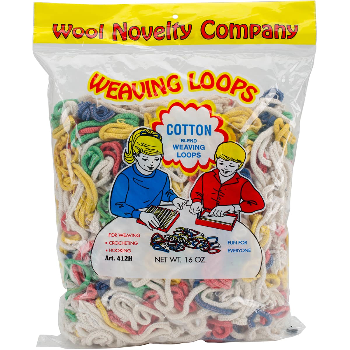 Assorted Cotton Weaving Loops, 16oz.