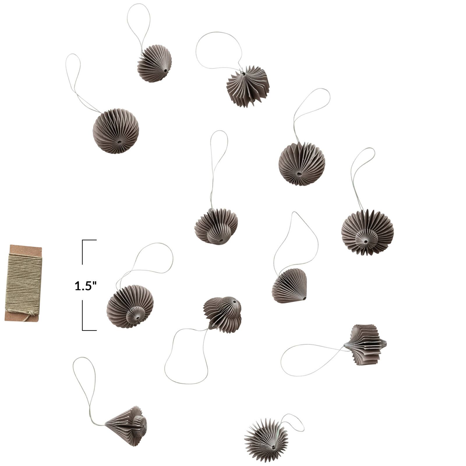 Hello Honey® Paper Honeycomb Ornaments with String DIY Garland