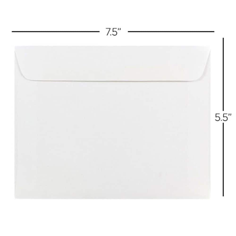 JAM Paper 5.5" x 7.5" White Booklet Envelopes