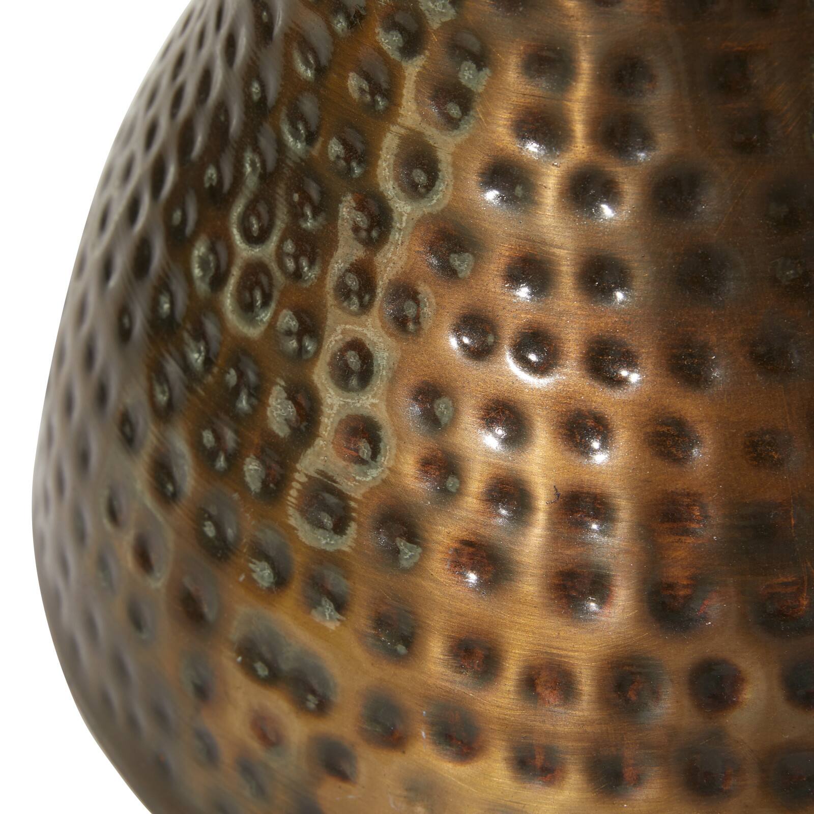 19" Bronze Iron Industrial Accent Table