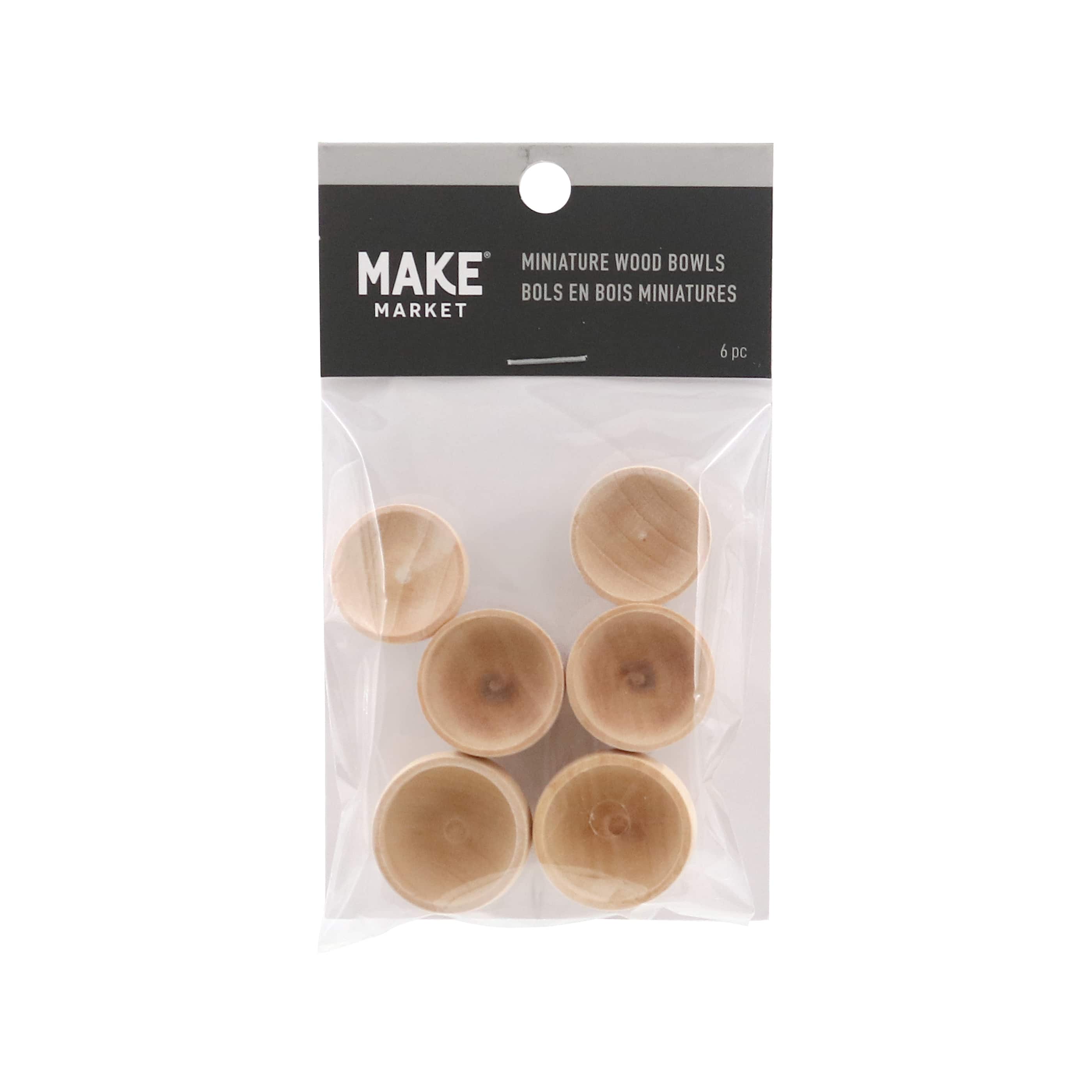 Miniature Wood Bowls & Plates by Make Market®