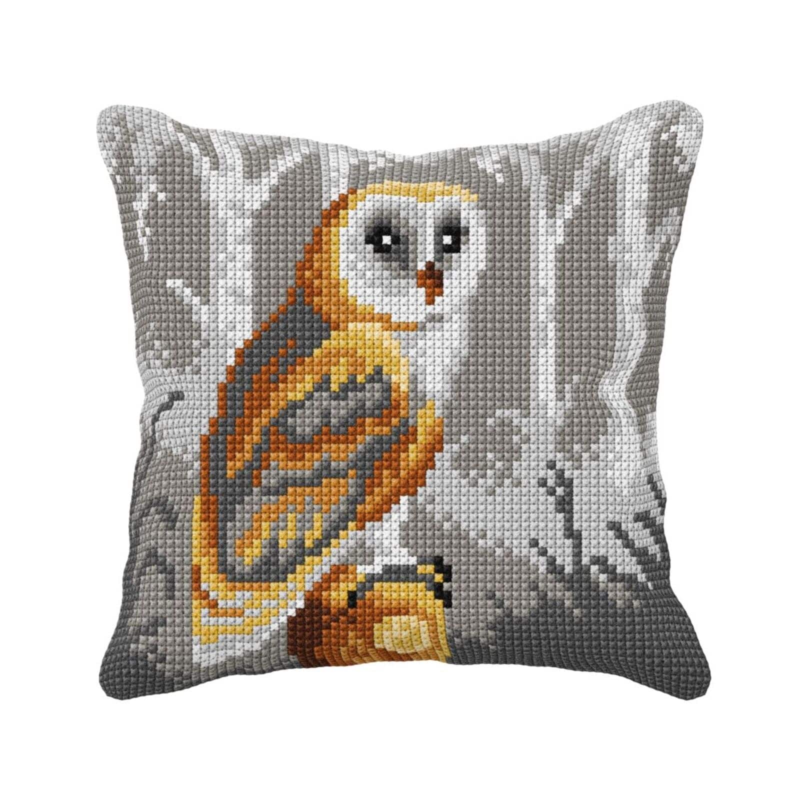 Orchidea Needlepoint Kit Cushion - Printed Canvas Owl