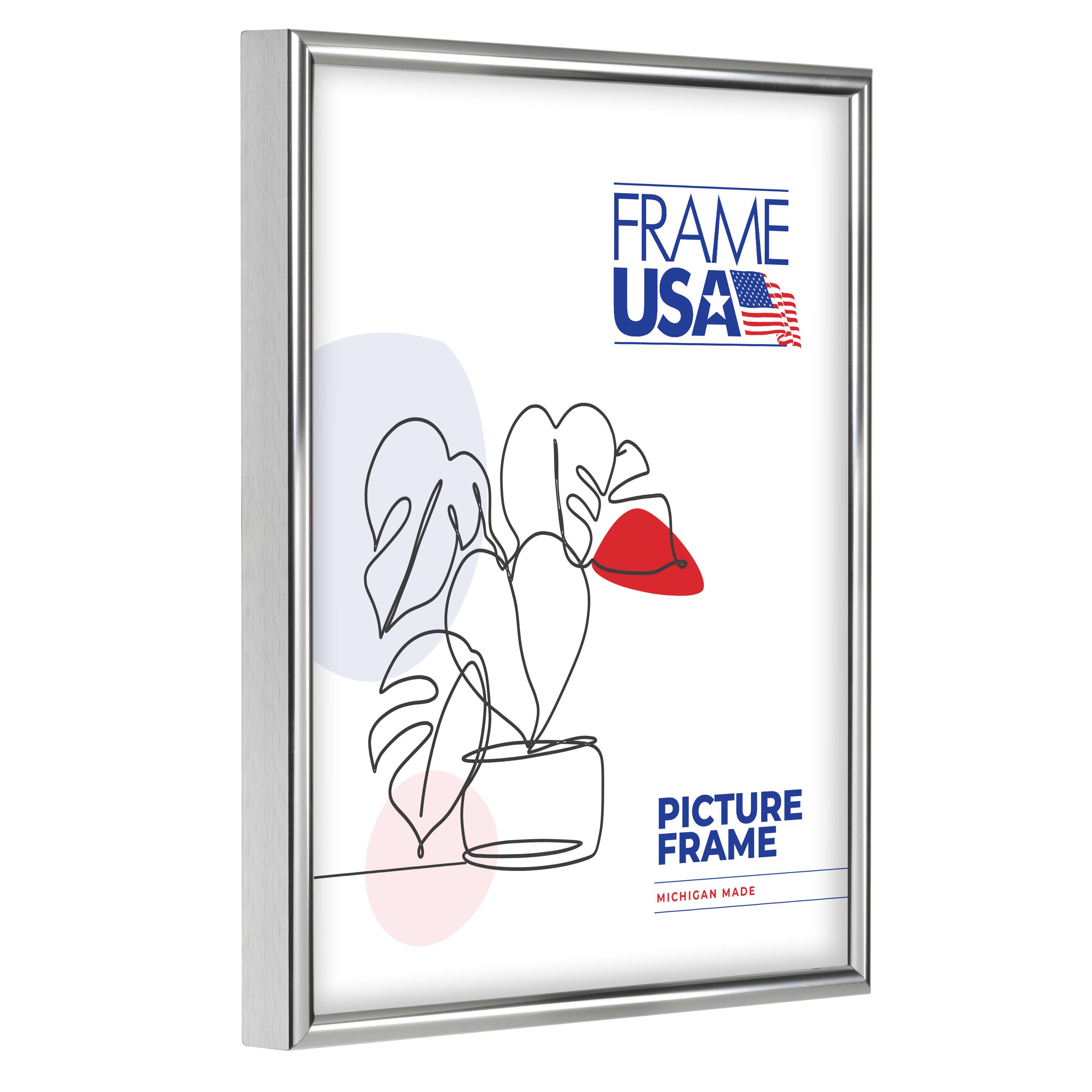 Frame USA Metal I Silver Single Image Picture Frame