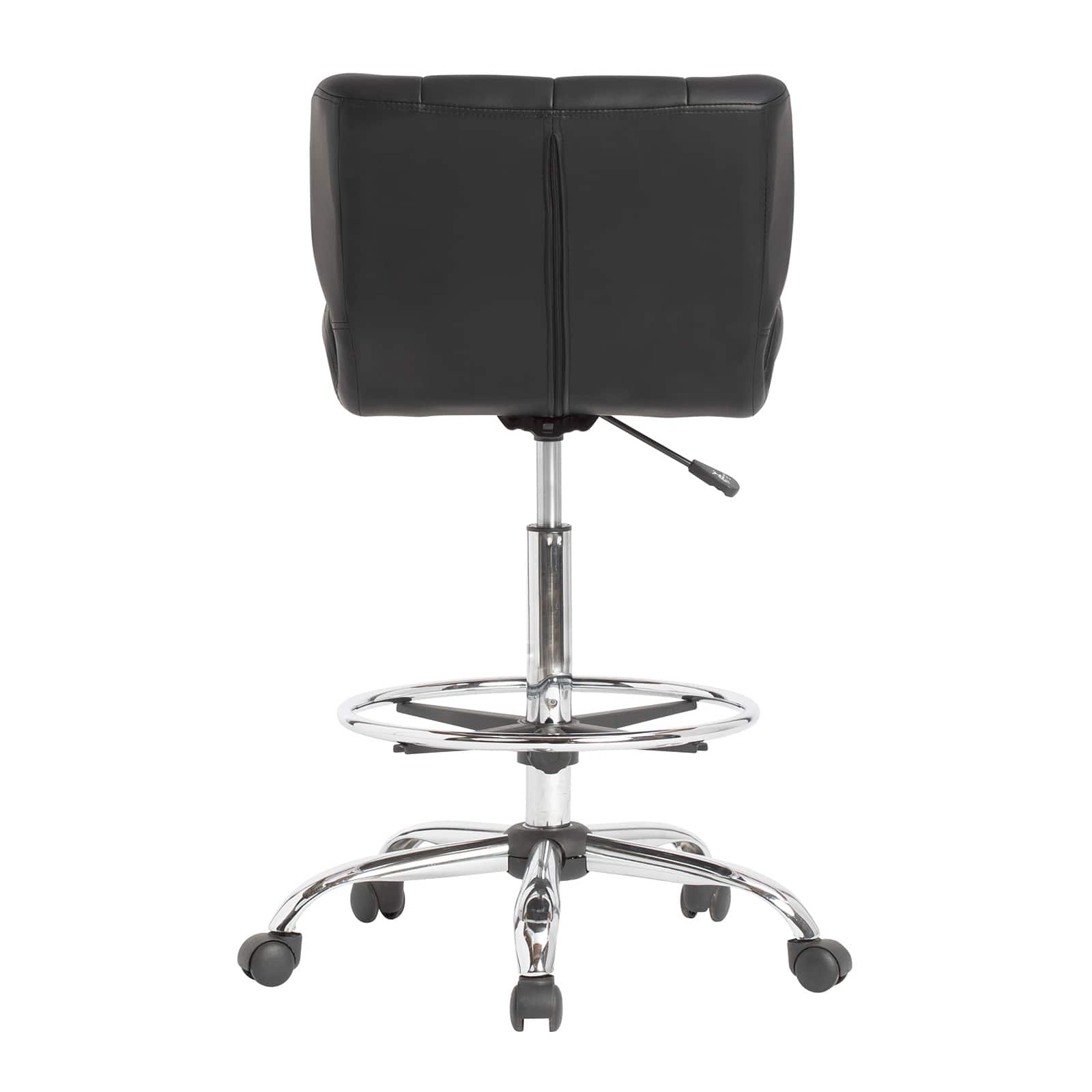 Studio Designs Crest Black Height Adjustable Drafting Chair with Footring