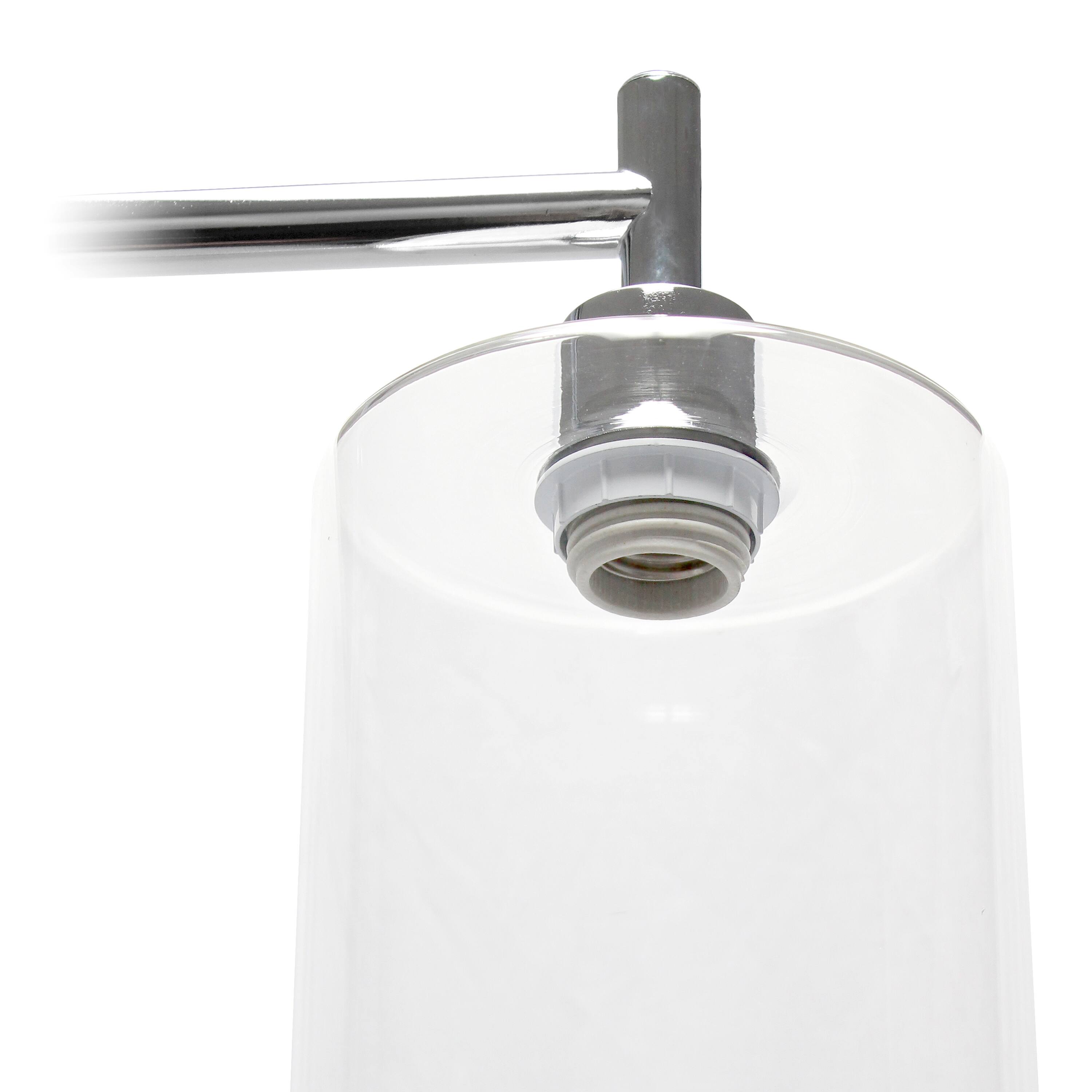 Simple Designs&#x2122; Iron Lantern Floor Lamp with Glass Shade