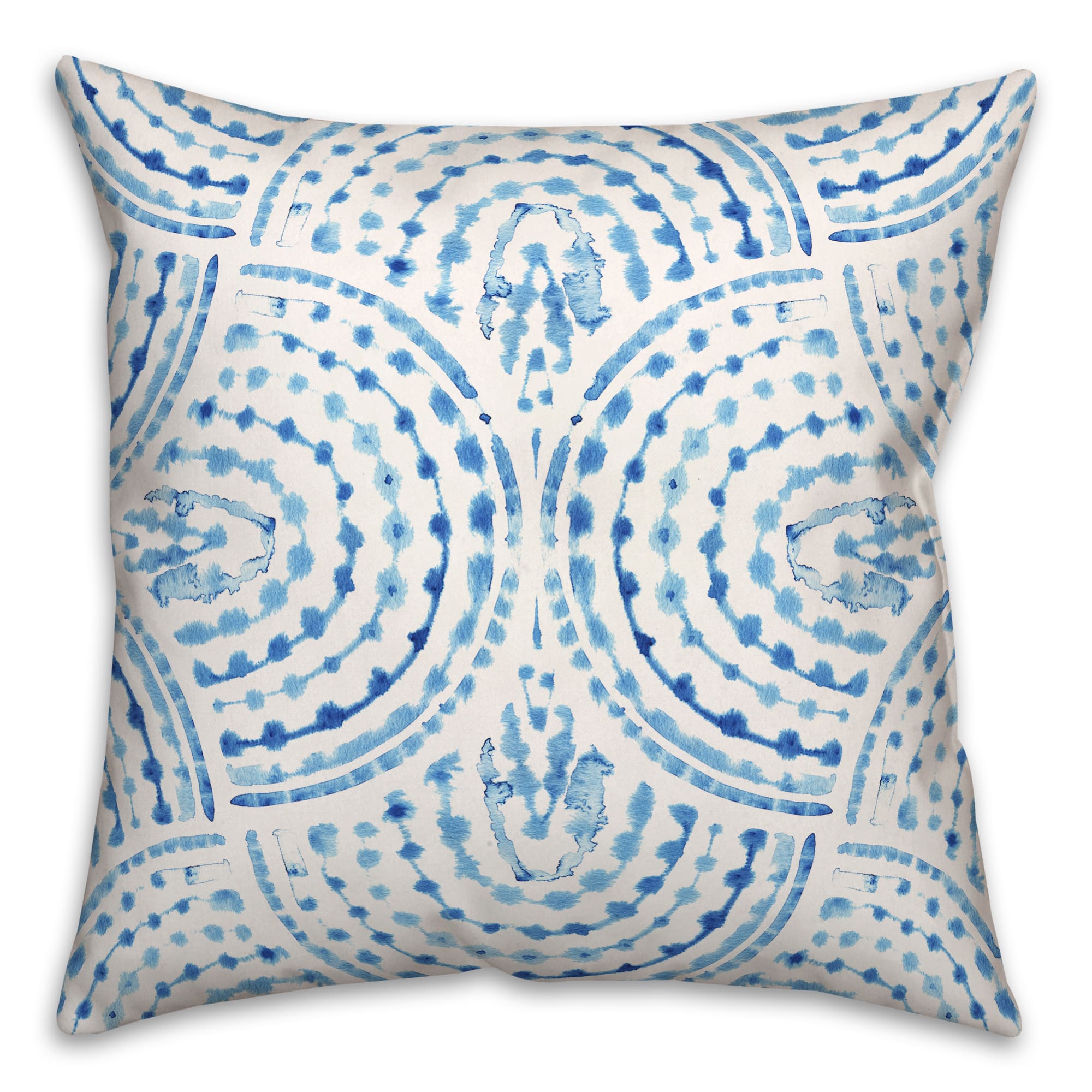 Watercolor Arcs Throw Pillow