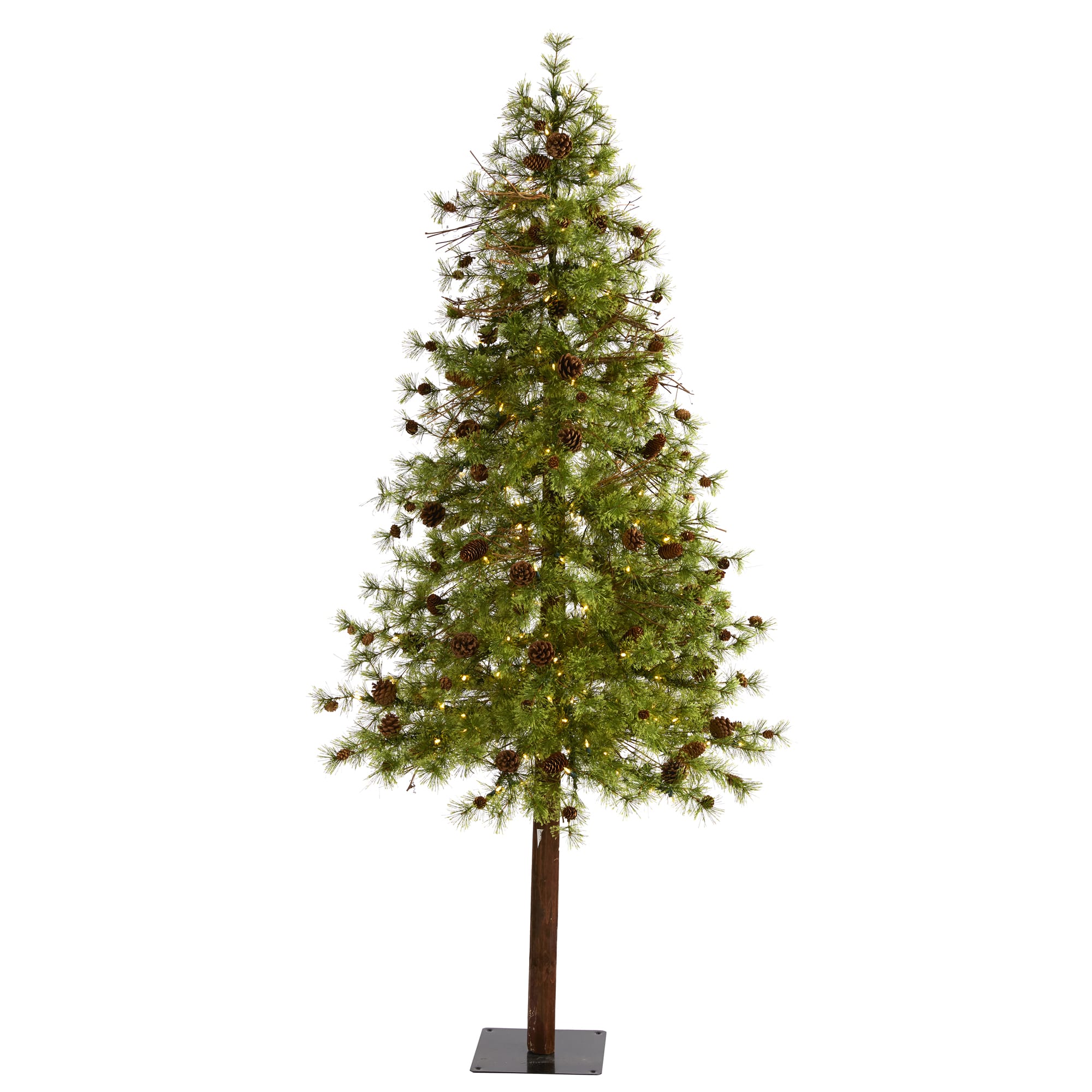 7ft. Pre-Lit Wyoming Alpine Artificial Christmas Tree, Clear LED Lights