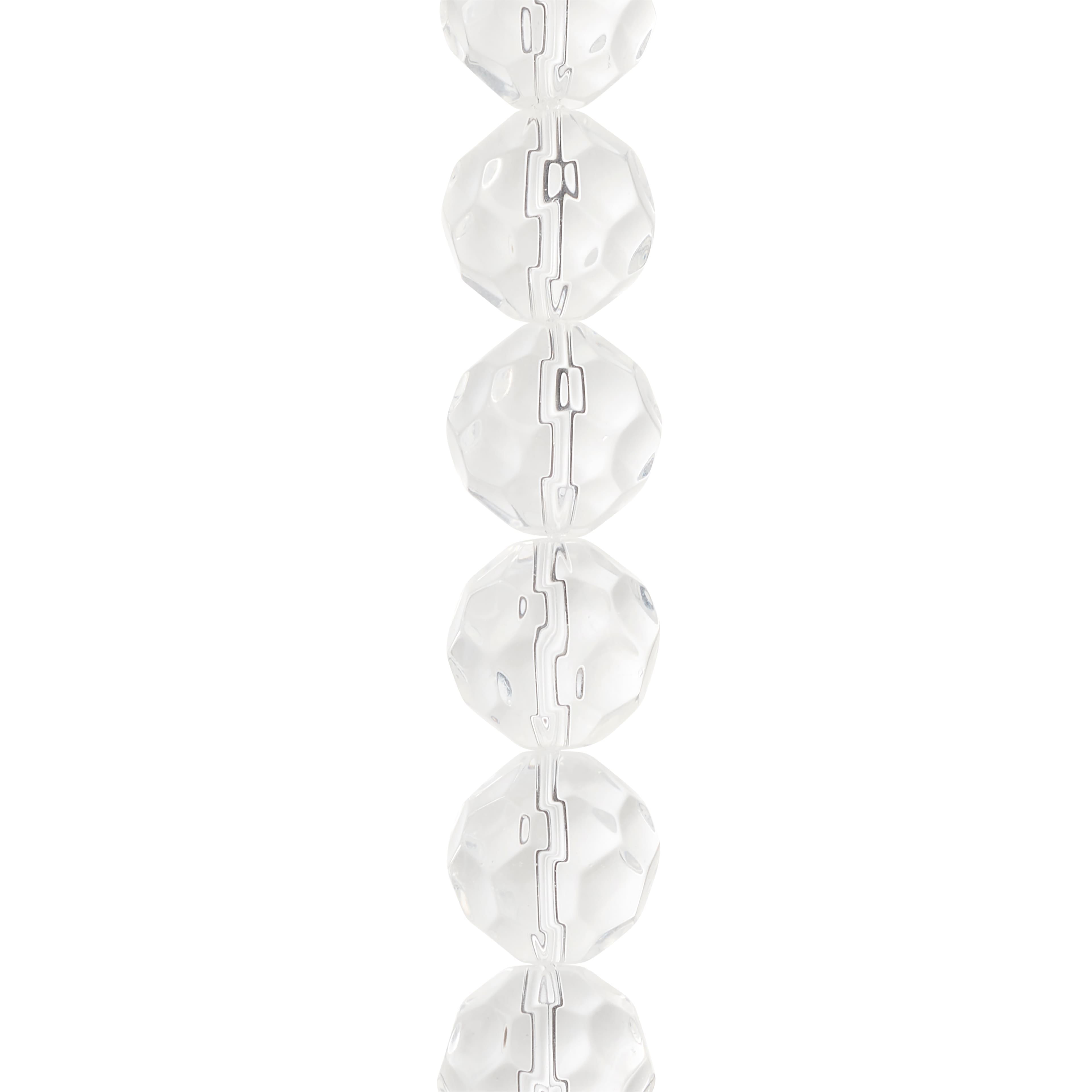 12 Pack: Crystal Faceted Glass Round Beads, 18mm by Bead Landing™