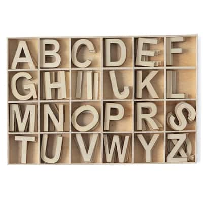 121 Piece Wood Letter Set by Make Market® | Michaels