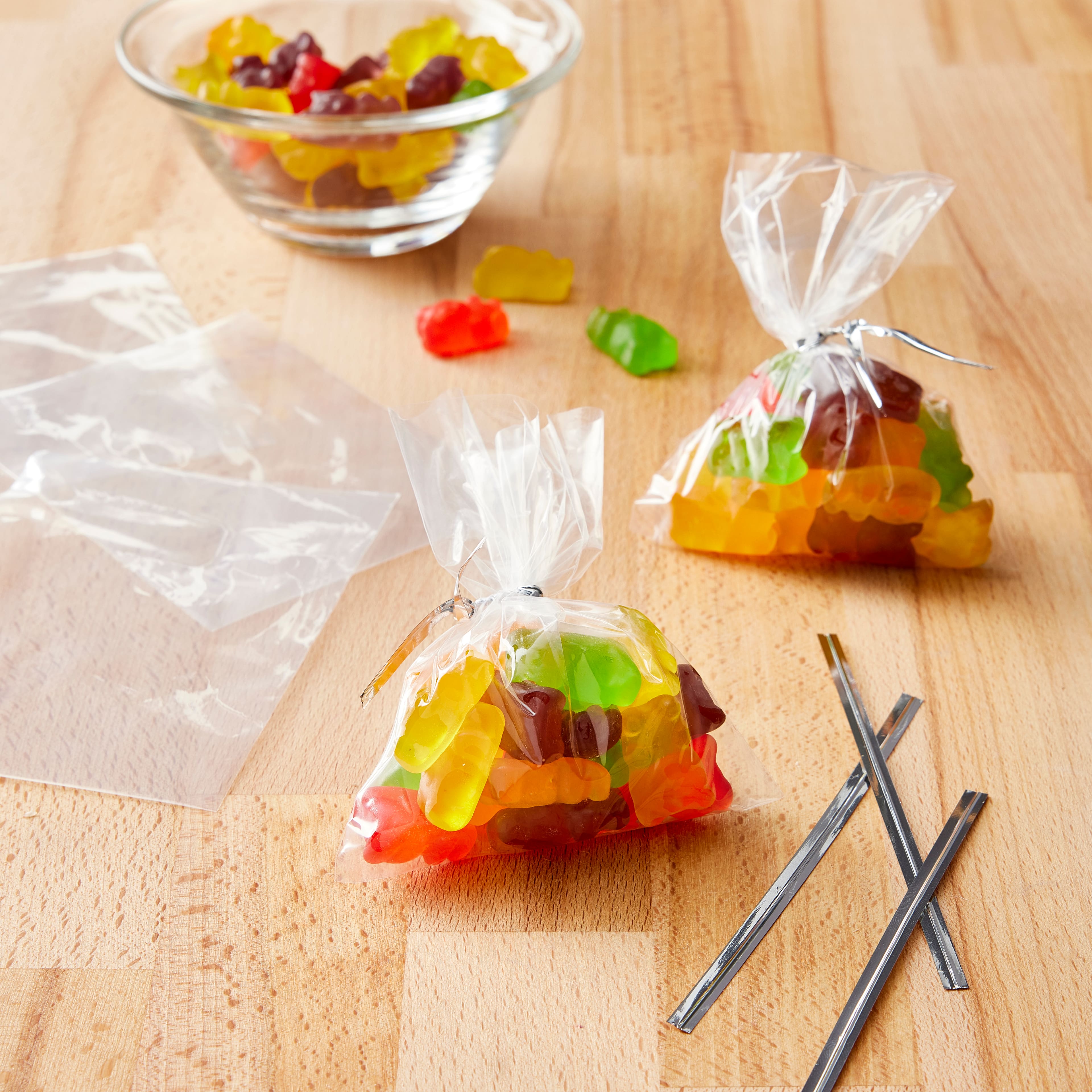 4&#x22; Clear Rectangle Treat Bags by Celebrate It&#xAE;, 100ct.