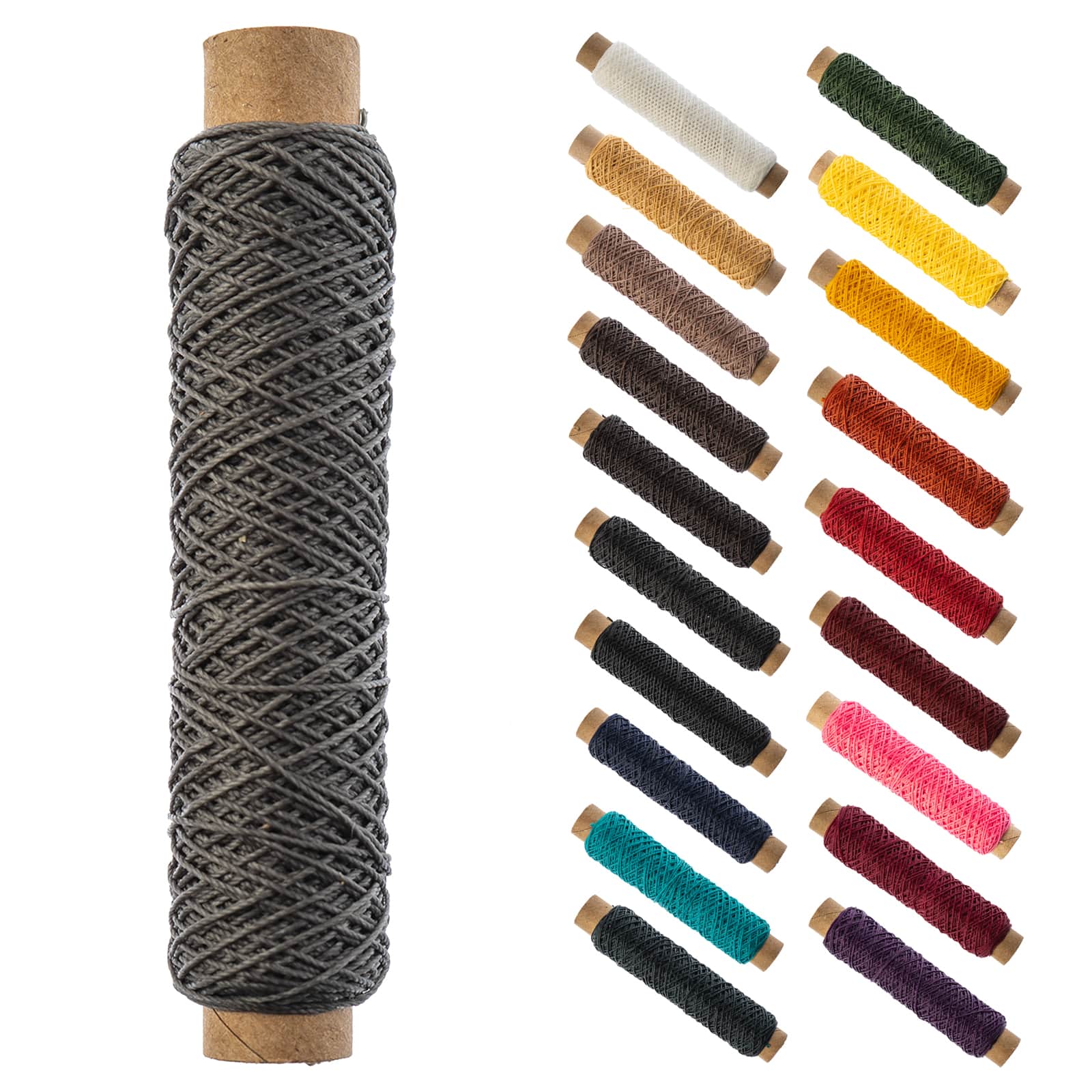 Gudebrod 0.018" 3 Ply Waxed Thread Bobbin, 75ft.