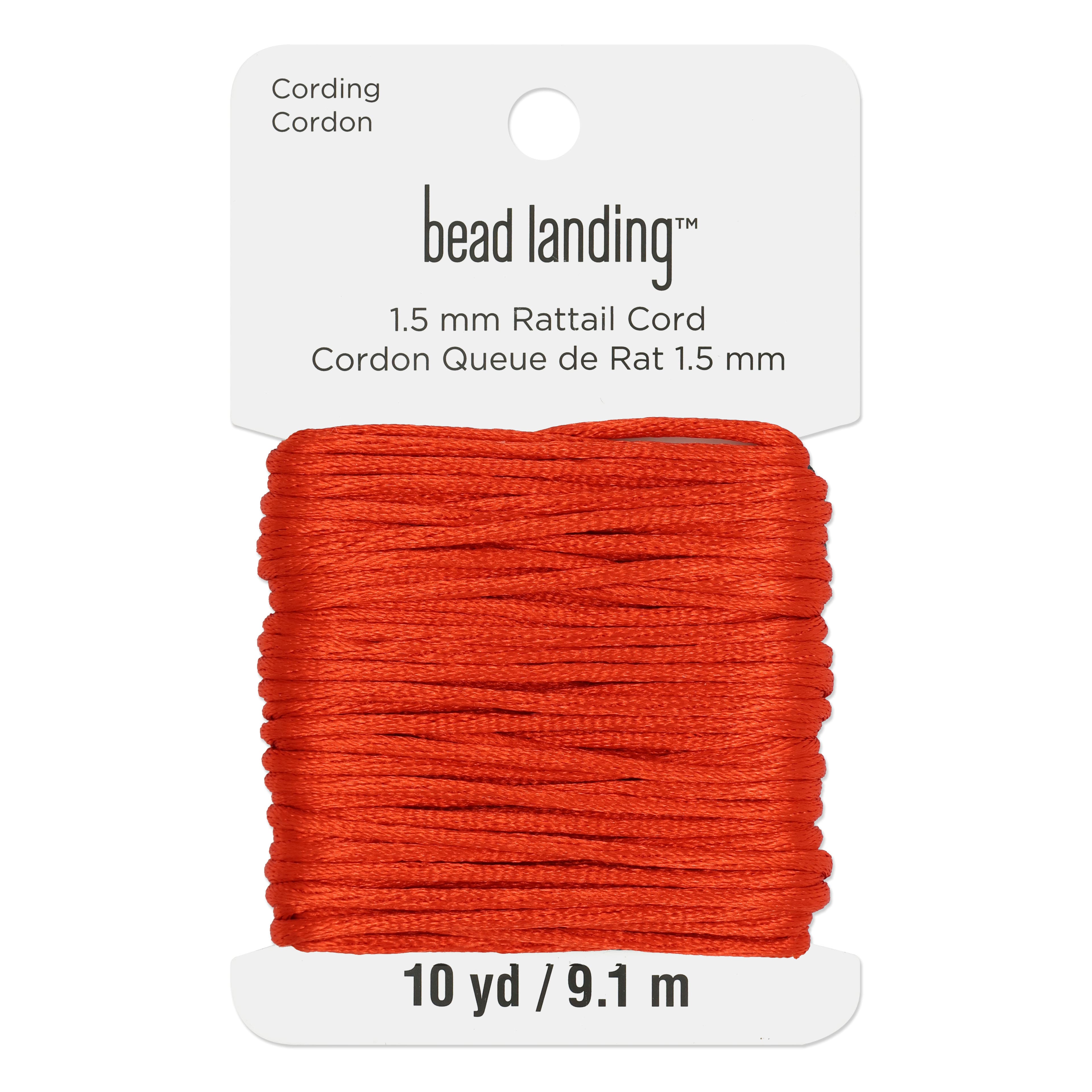 Dazzle-It! Rattail Cord - Red - 1.5 mm