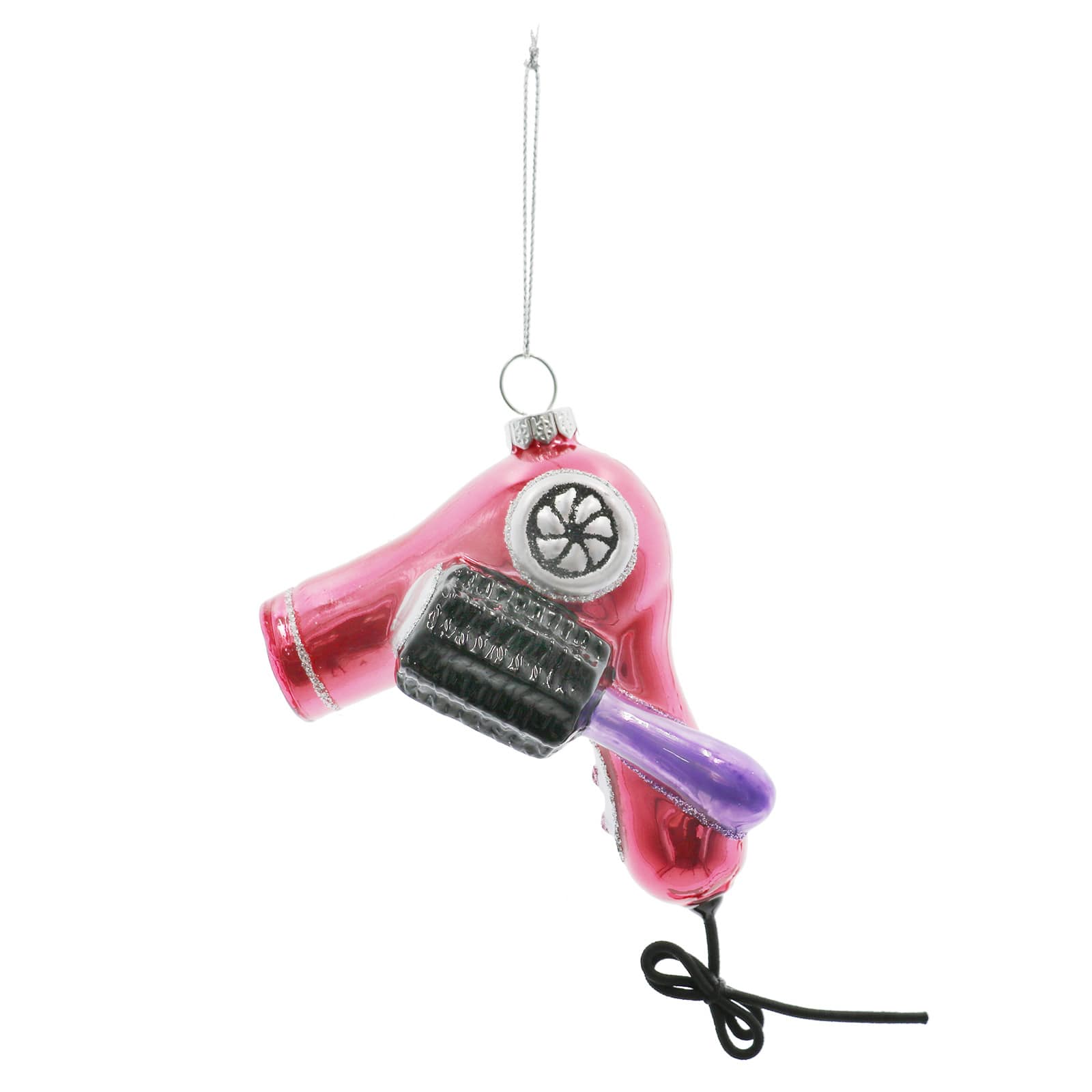 5.5&#x22; Pink Hair Dryer Glass Ornament by Ashland&#xAE;