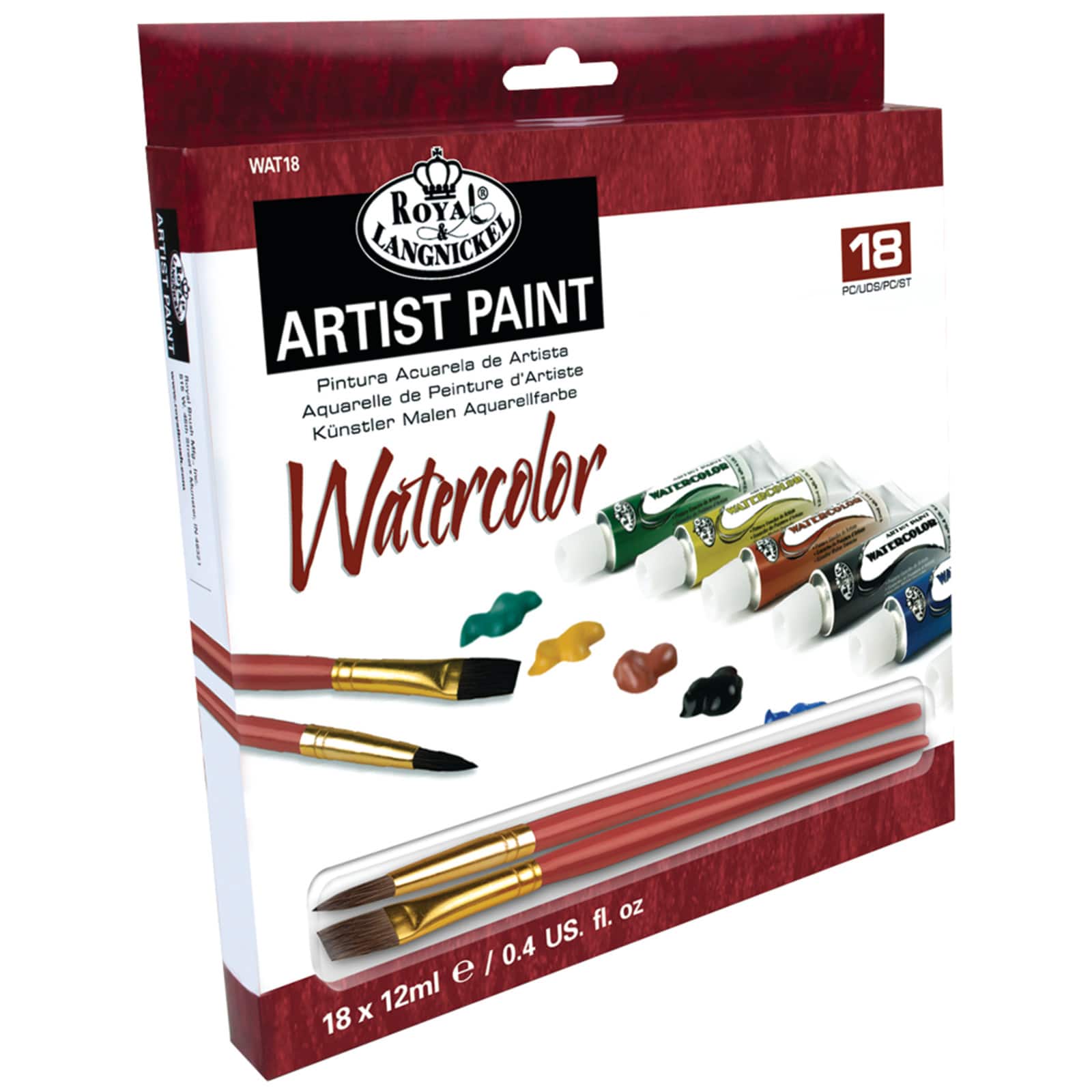 Royal &#x26; Langnickel&#xAE; Watercolor Artist Paint 18 Color Set
