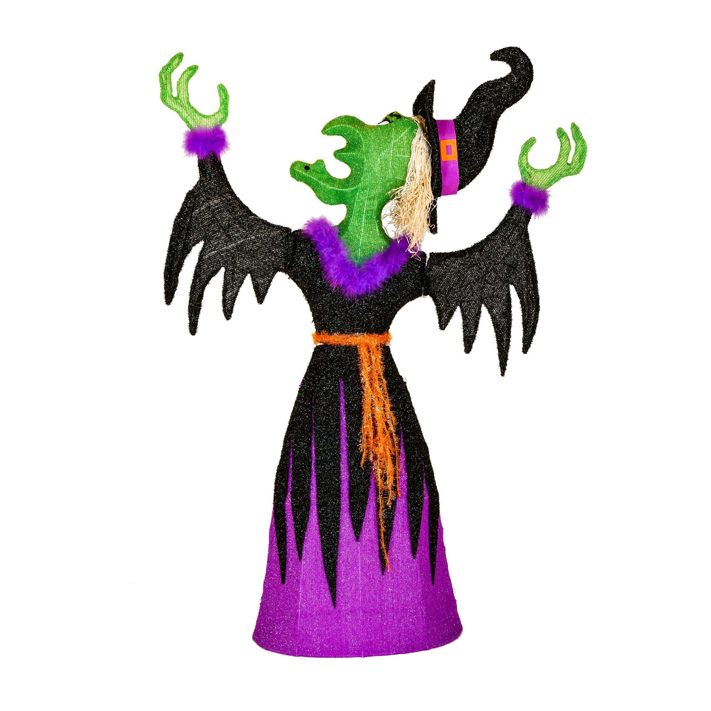 47&#x27;&#x27; Pre-Lit Cackling Green Witch Halloween D&#xE9;cor