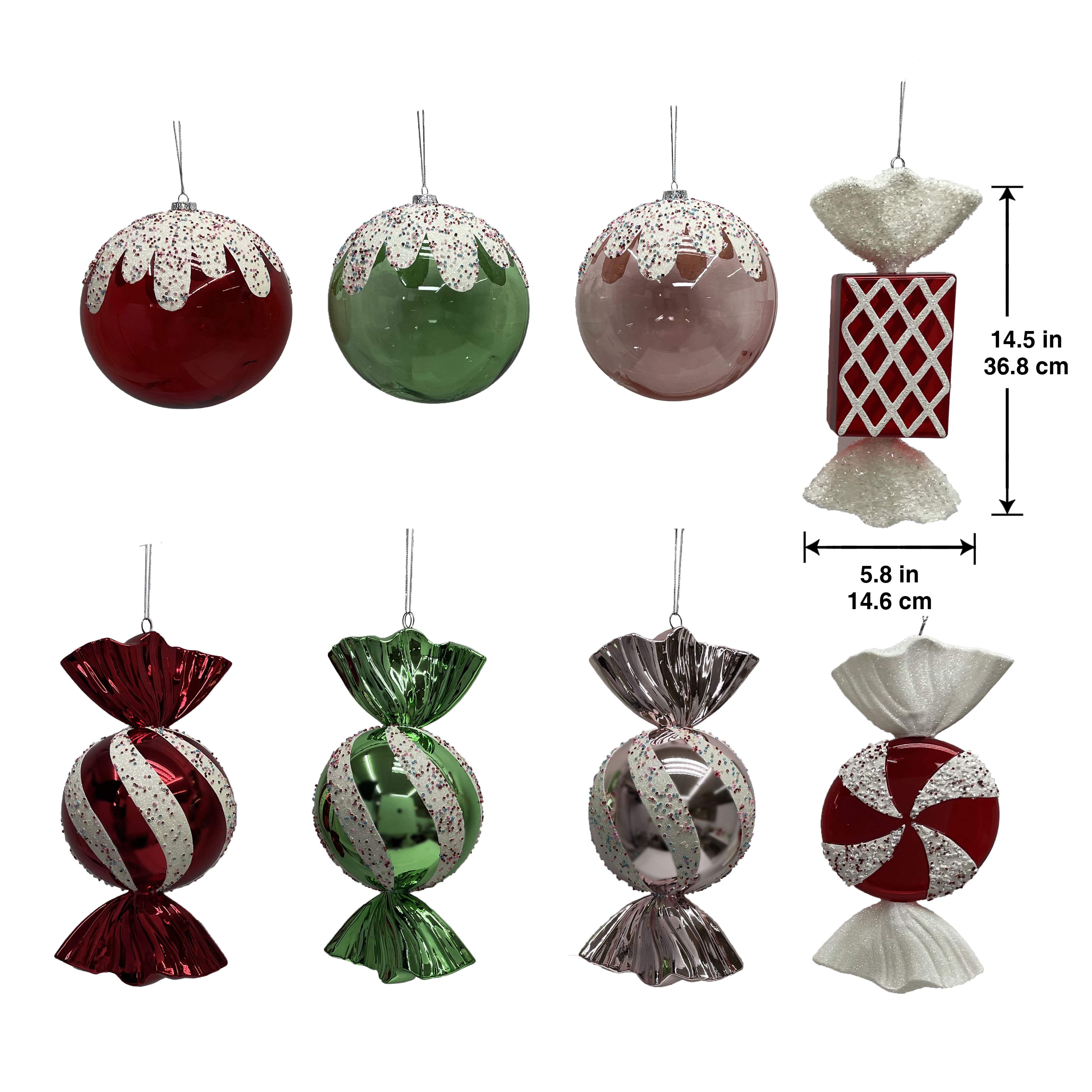 Assorted Jumbo Christmas Candy Ornament by Ashland&#xAE;, 1pc.