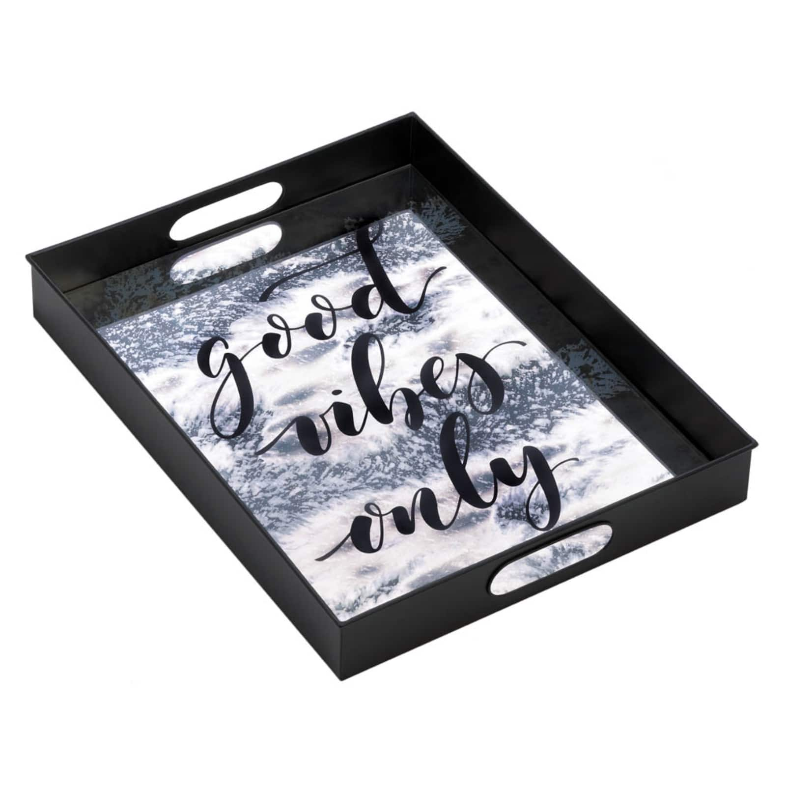 18&#x22; Nikki Chu South Beach Good Vibes Mirror Tray