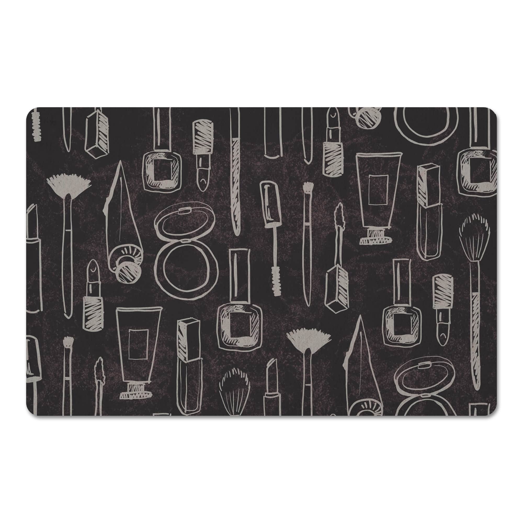Makeup Icons Floor Mat