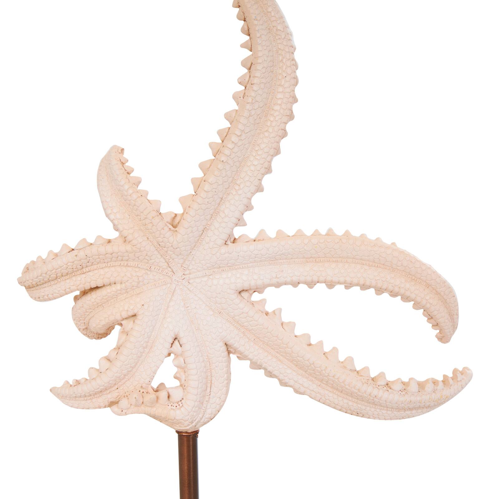 12&#x22; Pink Starfish Sculpture with Copper Stand