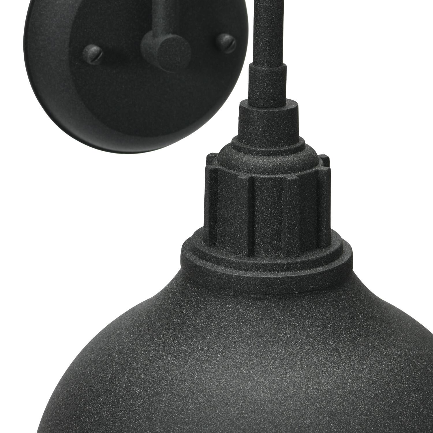 Hello Honey® Robert Stevenson Lighting Landon Distressed Black Metal Outdoor Light with Shade