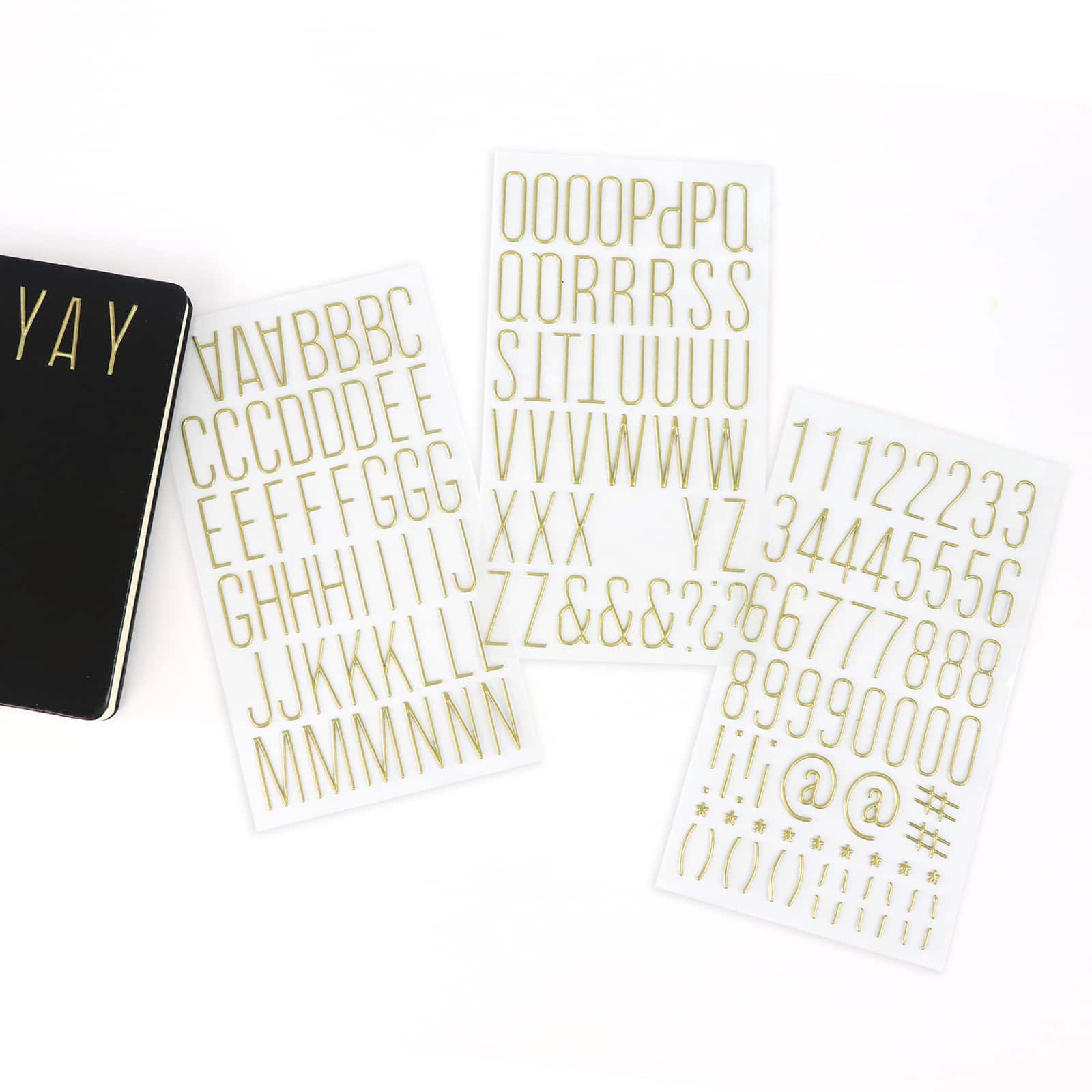 Gold Puffy Modern Alphabet Stickers by Recollections™ | Letters ...
