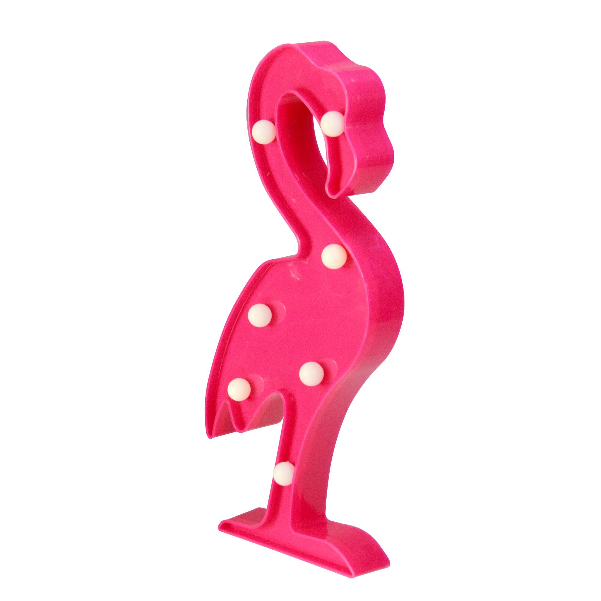 11.75" Pink Flamingo LED Marquee Wall Décor