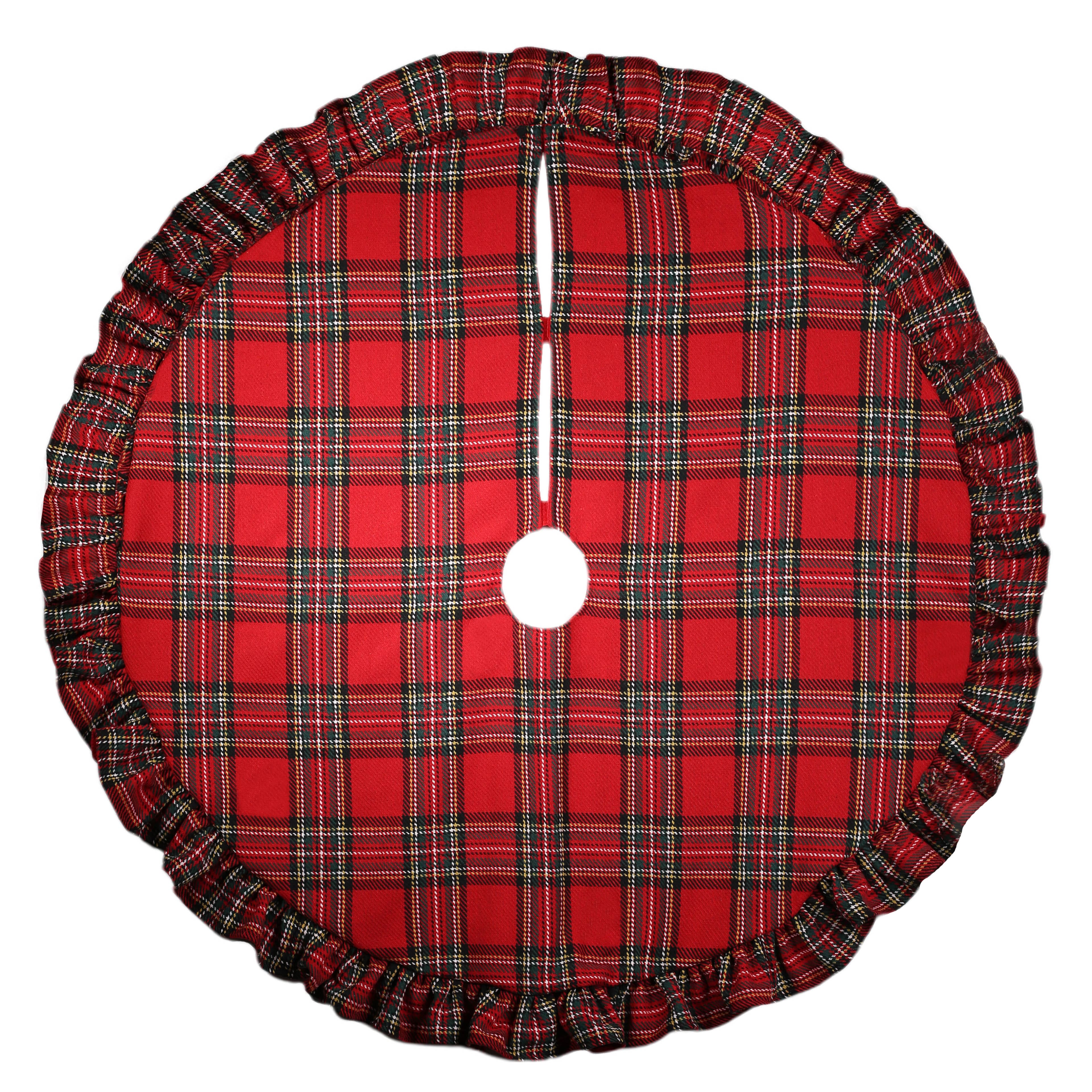 4ft. Red Tartan Plaid Tree Skirt by Ashland&#xAE;