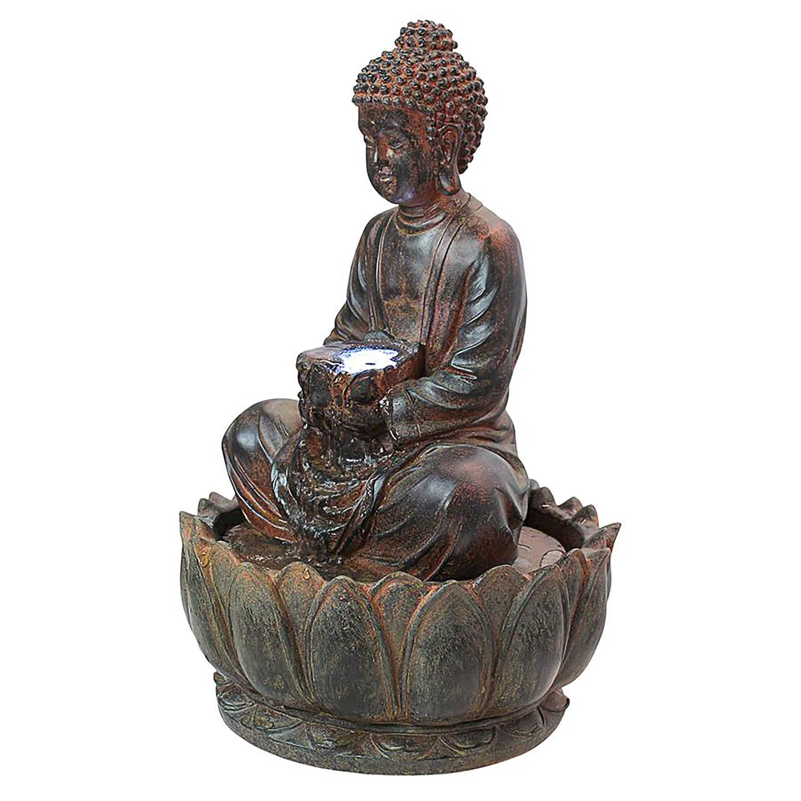 Design Toscano 15&#x22; Endless Serenity Buddha Sculptural Fountain