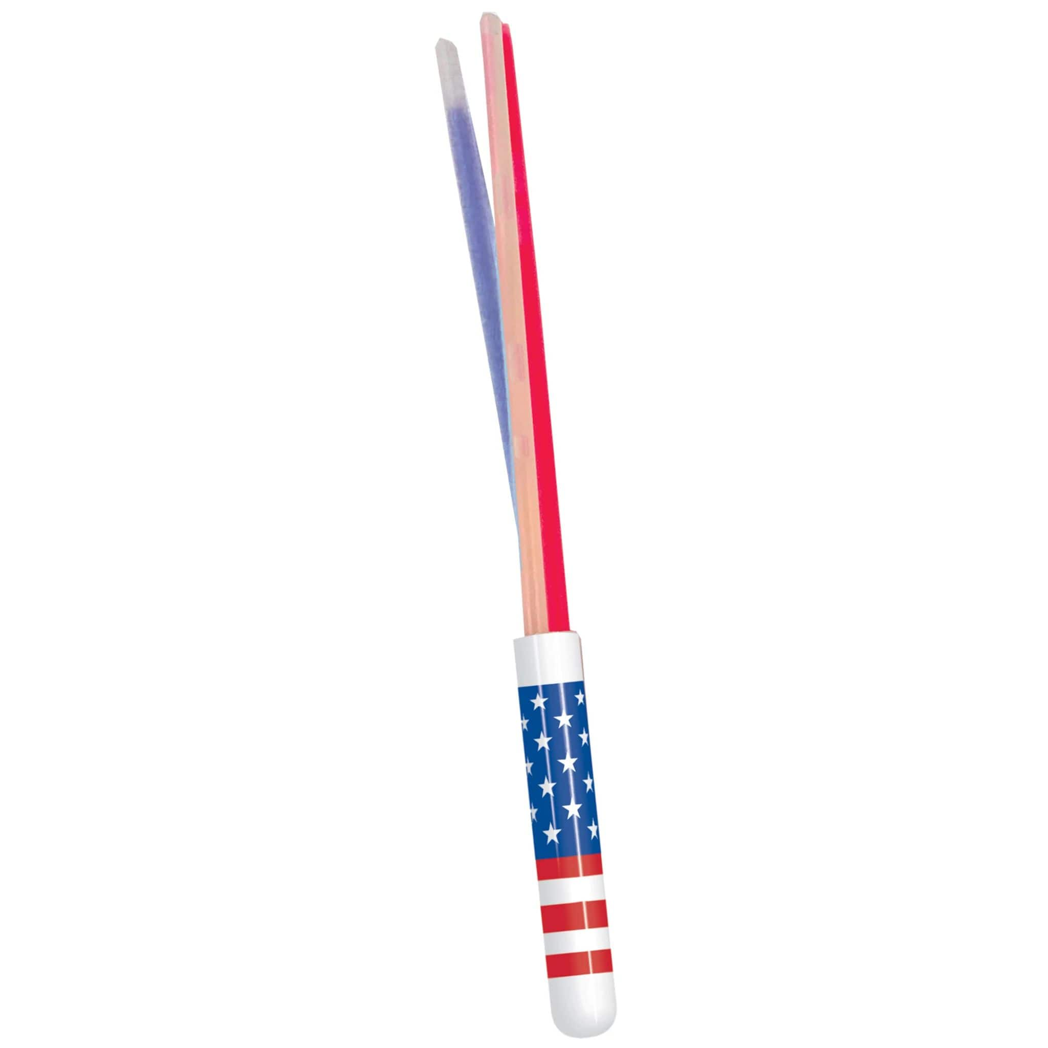 Patriotic Triple Glow Stick Wands, 15ct. | Michaels