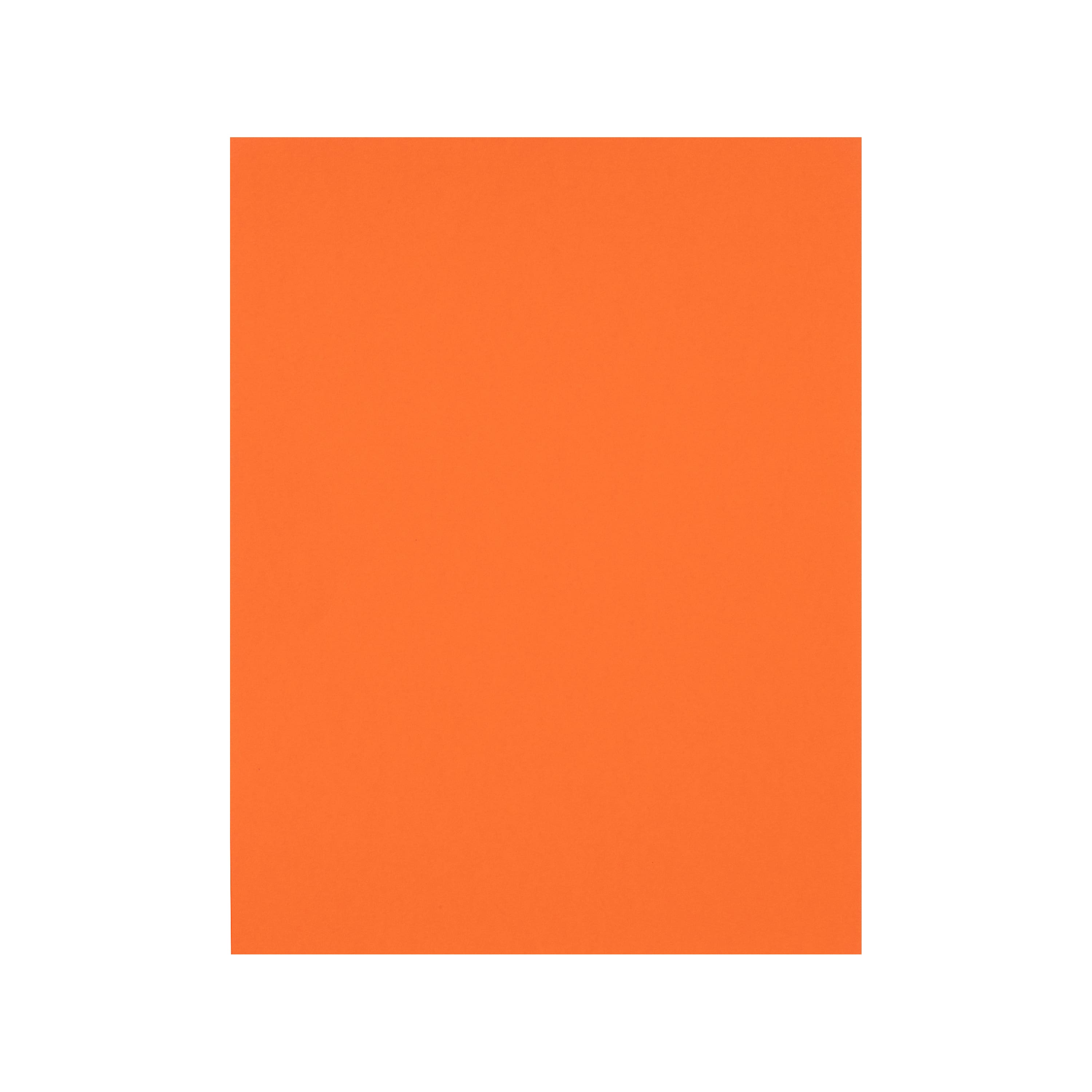 12 Packs: 50 ct. (600 total) Tangerine 8.5" x 11" Cardstock Paper by Recollections™