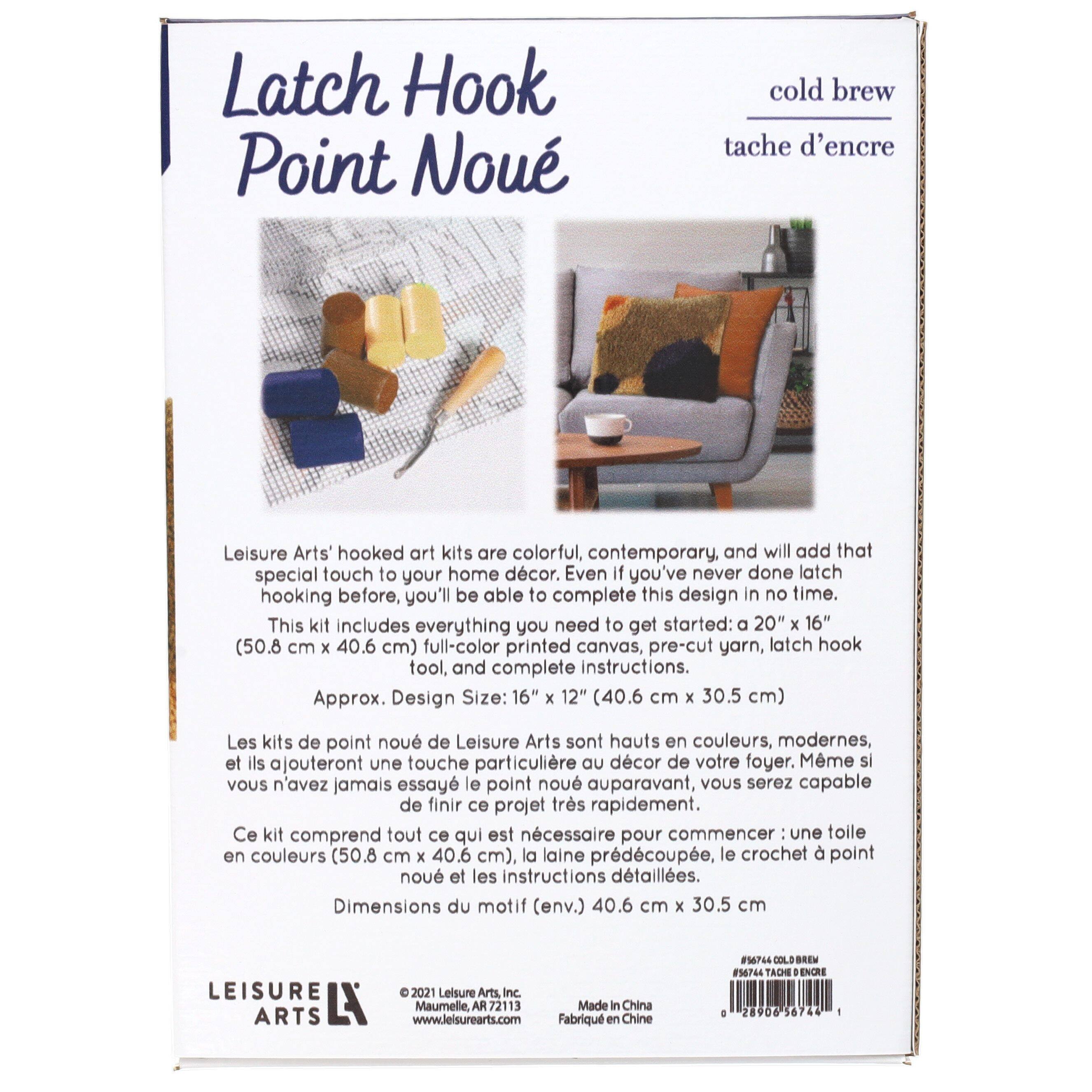 Leisure Arts&#xAE; Cold Brew Latch Hook Kit