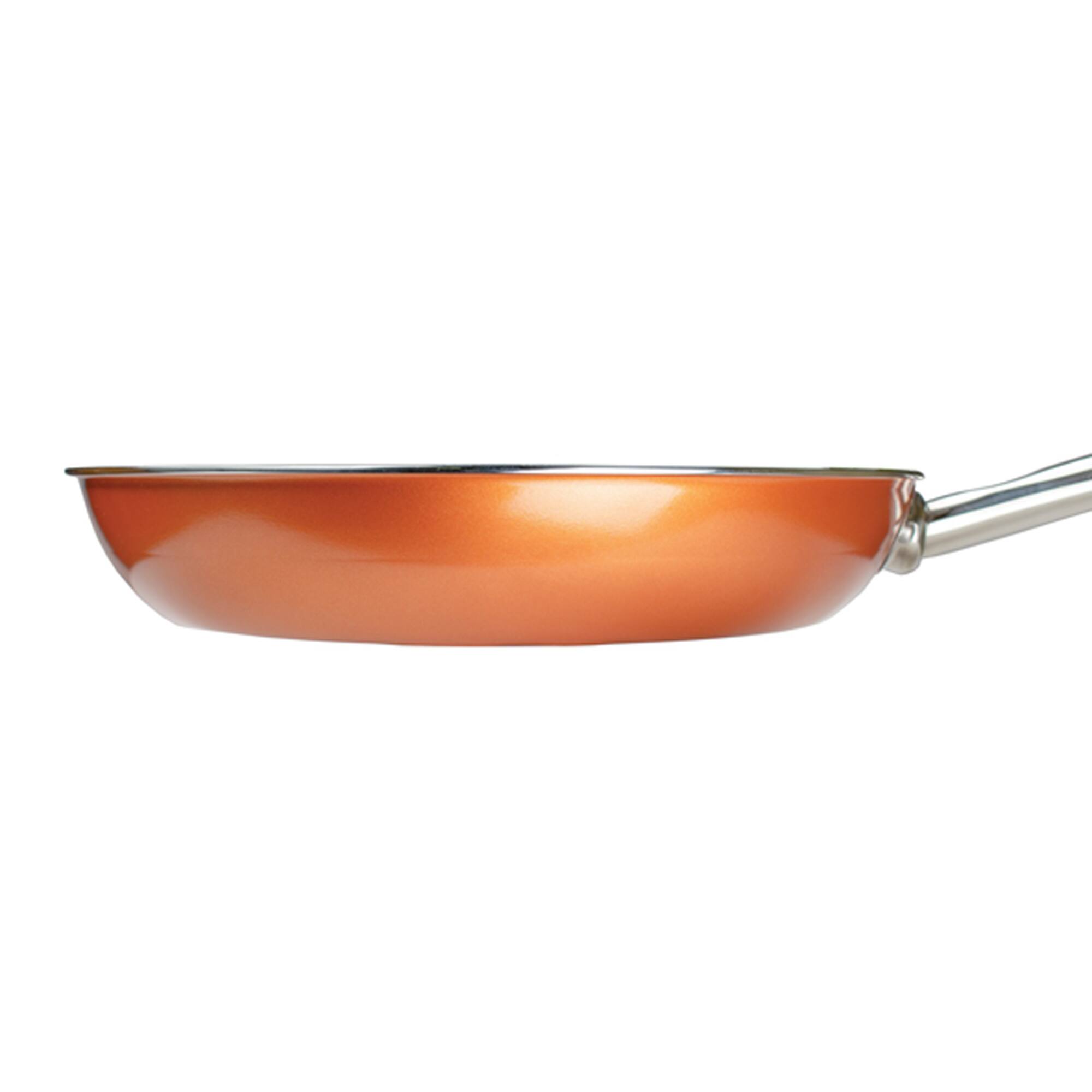 Brentwood Induction Copper Frying Pan with Non-Stick Ceramic